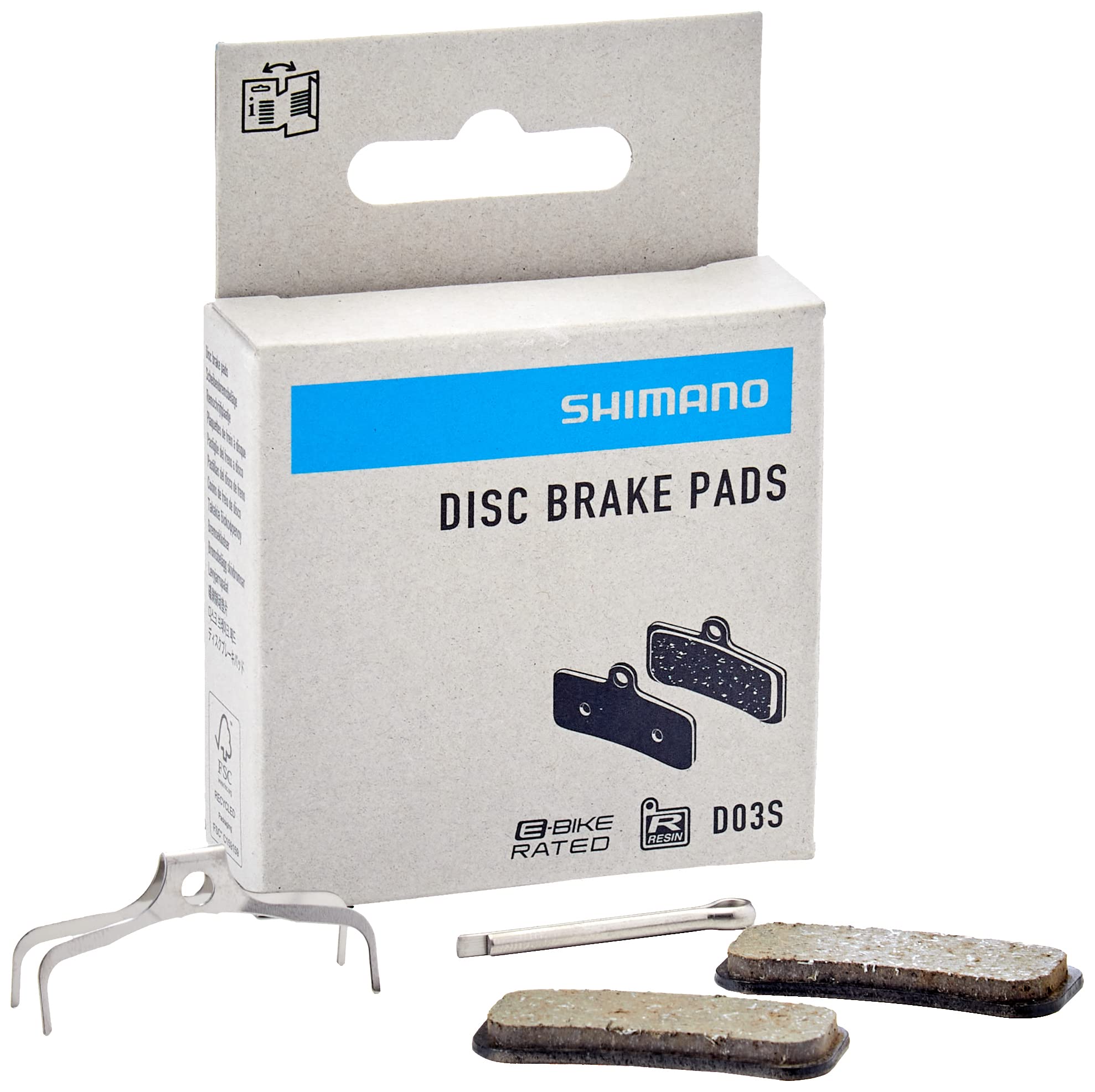 Shimano D03S, Pastiglie Freno Unisex Adulto