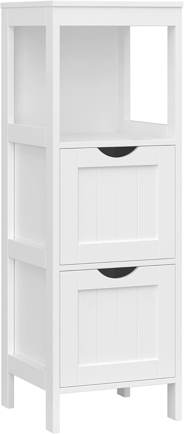 Vasagle BBC42WT Cassettiera ad Angolo per Bagno, Bianco - immagine 1