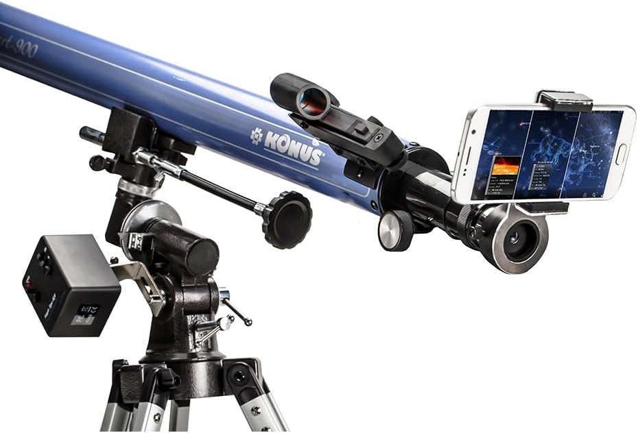 Konus KONUSTART-900B - Telescopio Rifrattore con Treppiede, Blu - immagine 2