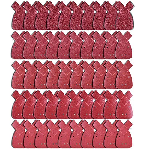 Austor 50 Fogli Abrasivi per Levigatrice Mouse