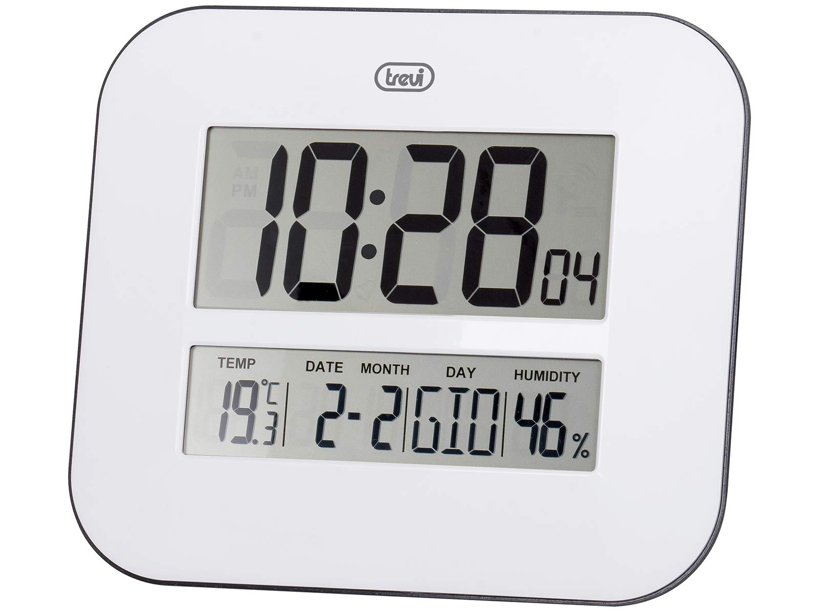 Trevi OM 3520 D Orologio Digitale Radiocontrollato, Bianco