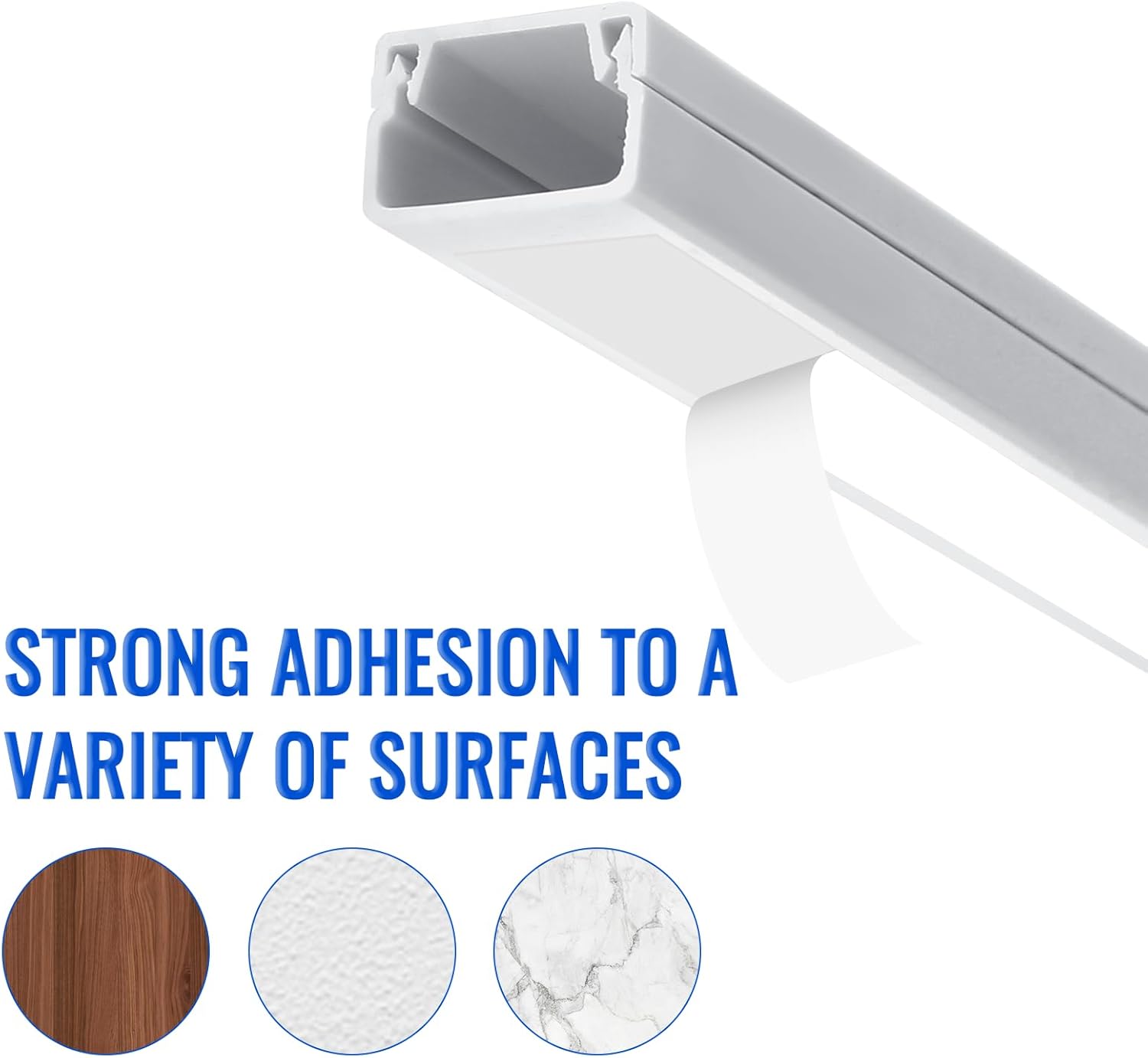 10 Pezzi Canalina per Cavi Autoadesiva 400mm*15mm*10mm - immagine 5