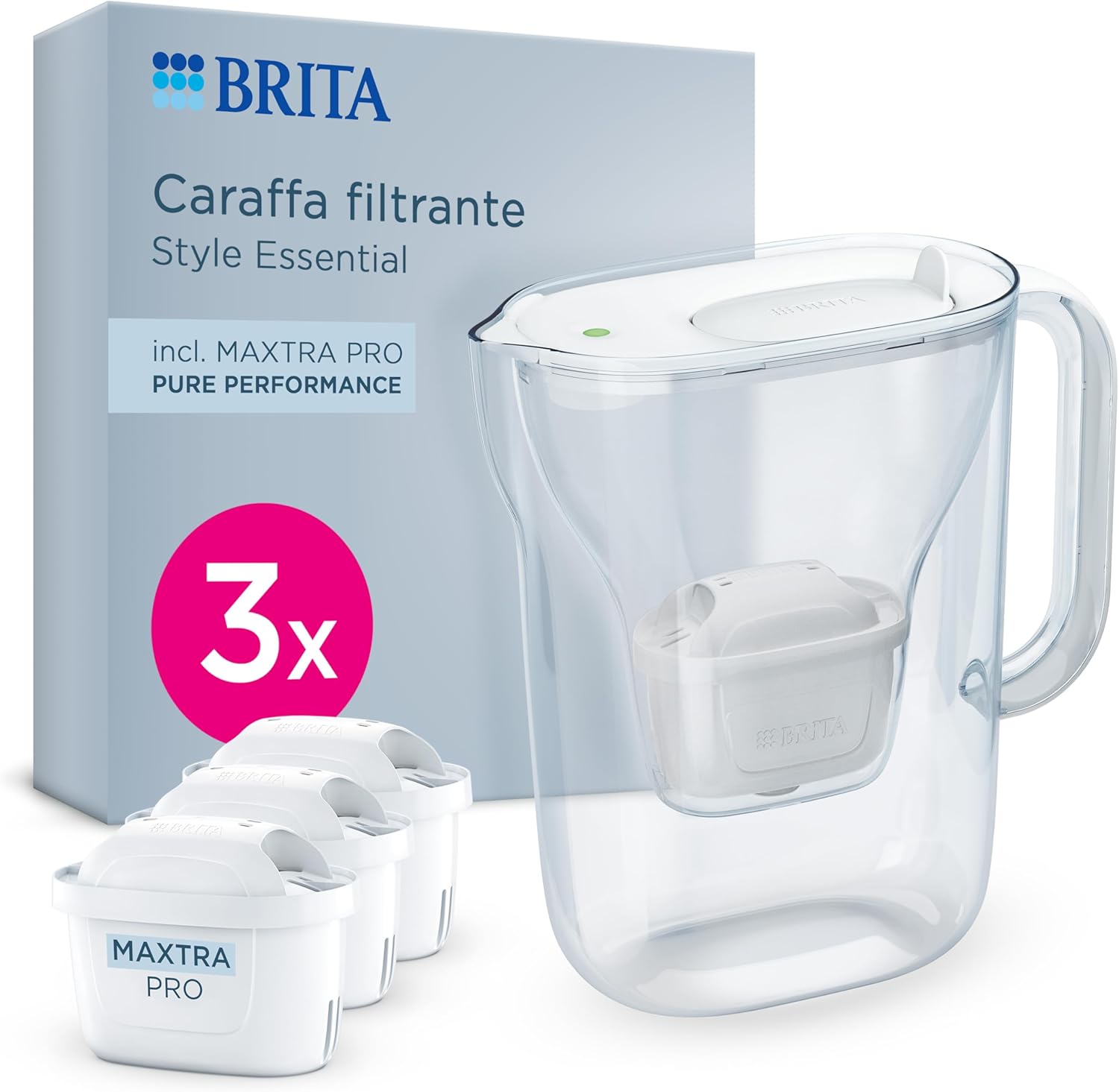 Brita Caraffa Filtrante Style Essential White 2,4L - immagine 1