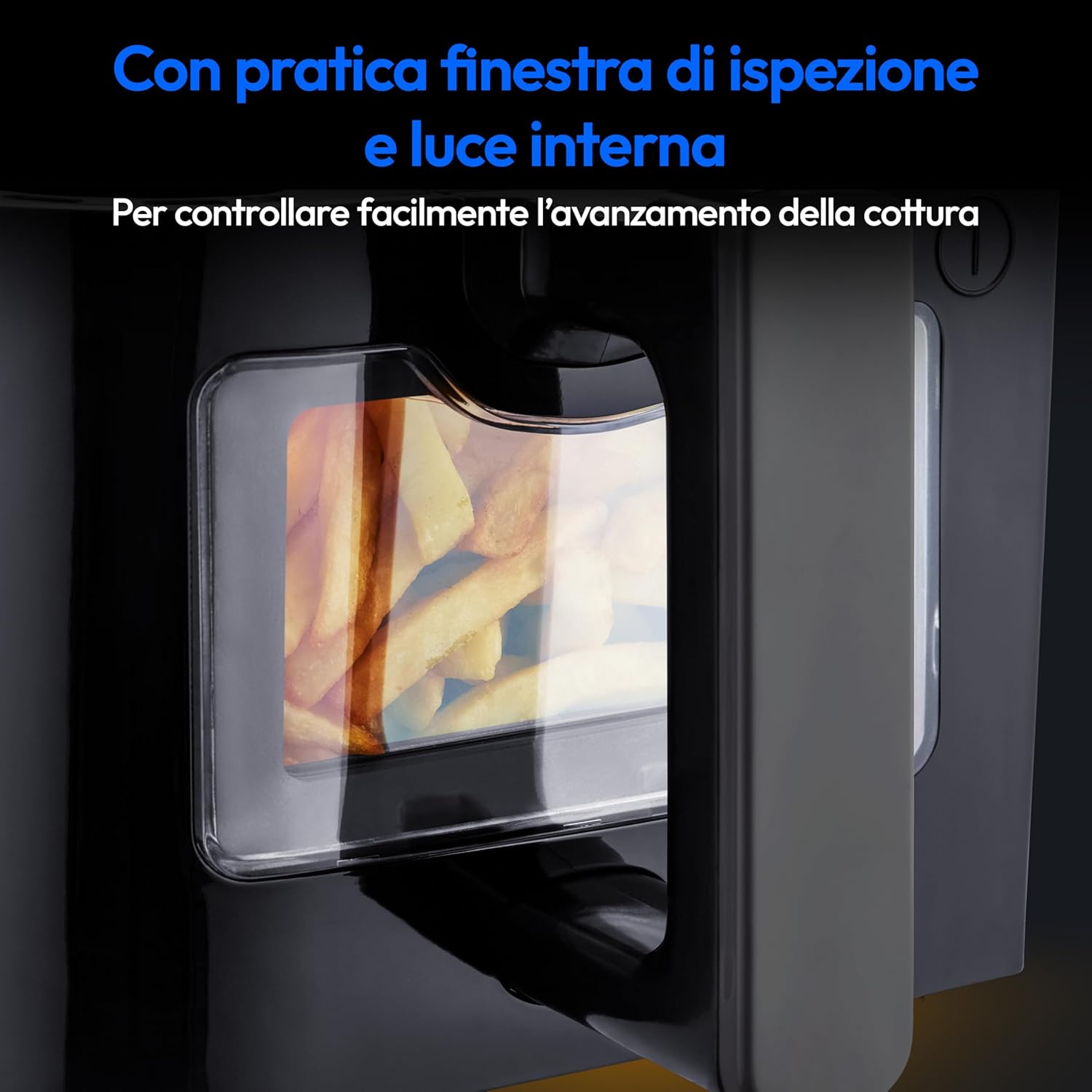 MEDION Friggitrice ad Aria Doppio Cestello P20 XXL 8,7L, Nera - immagine 6