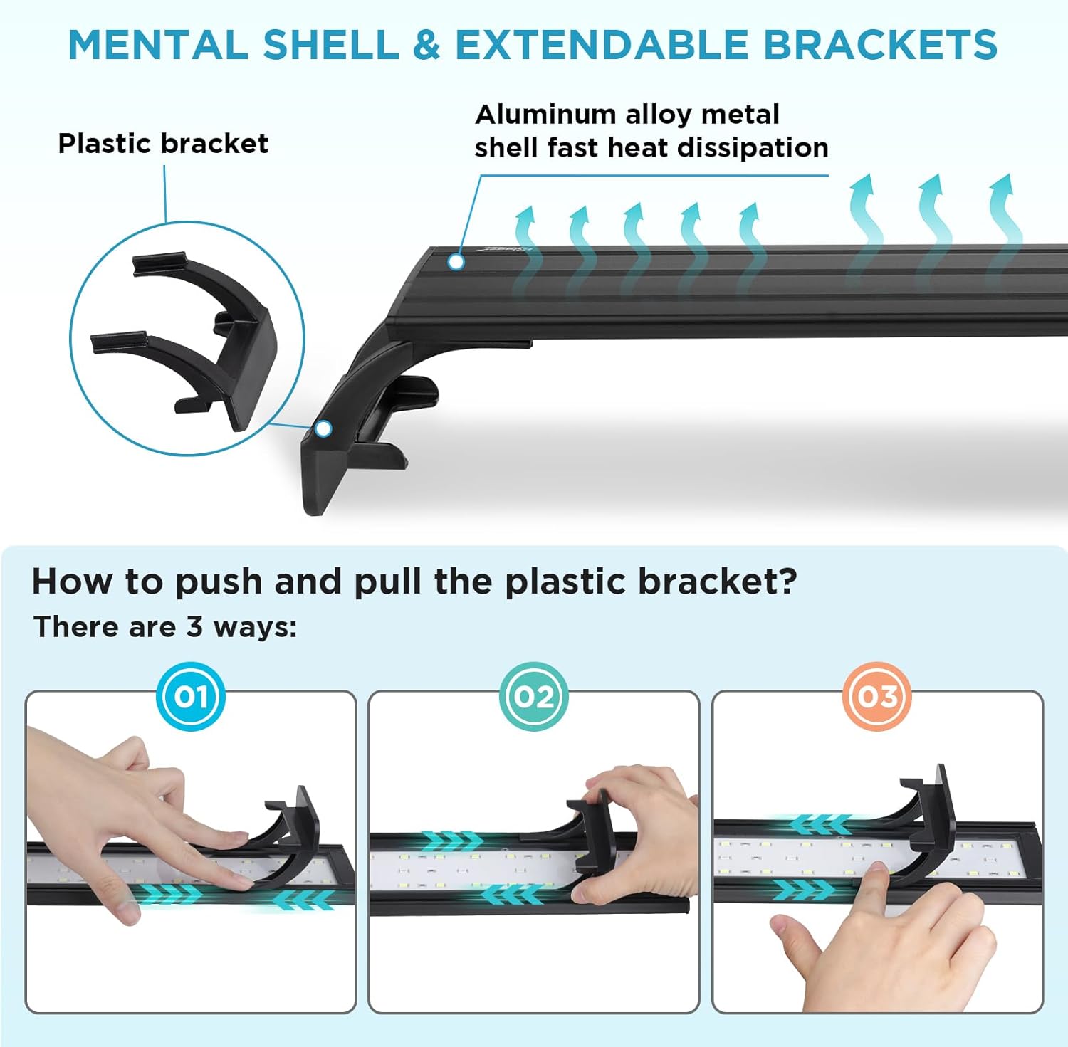 hygger Luce per Acquario 32W con Timer e Dimmer - immagine 5