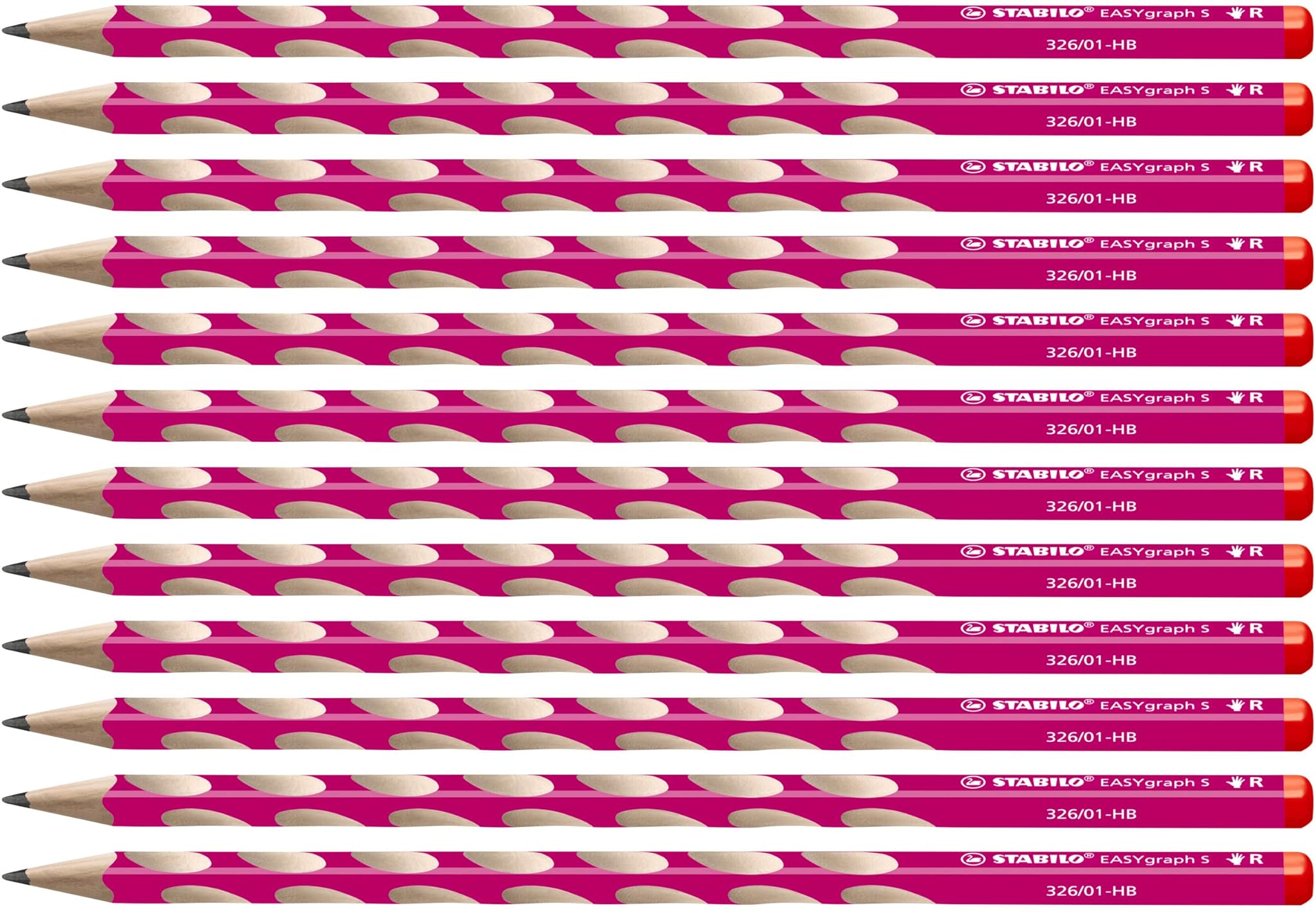 Stabilo EASYgraph S - Matita Ergonomica per Destrimani, Rosa