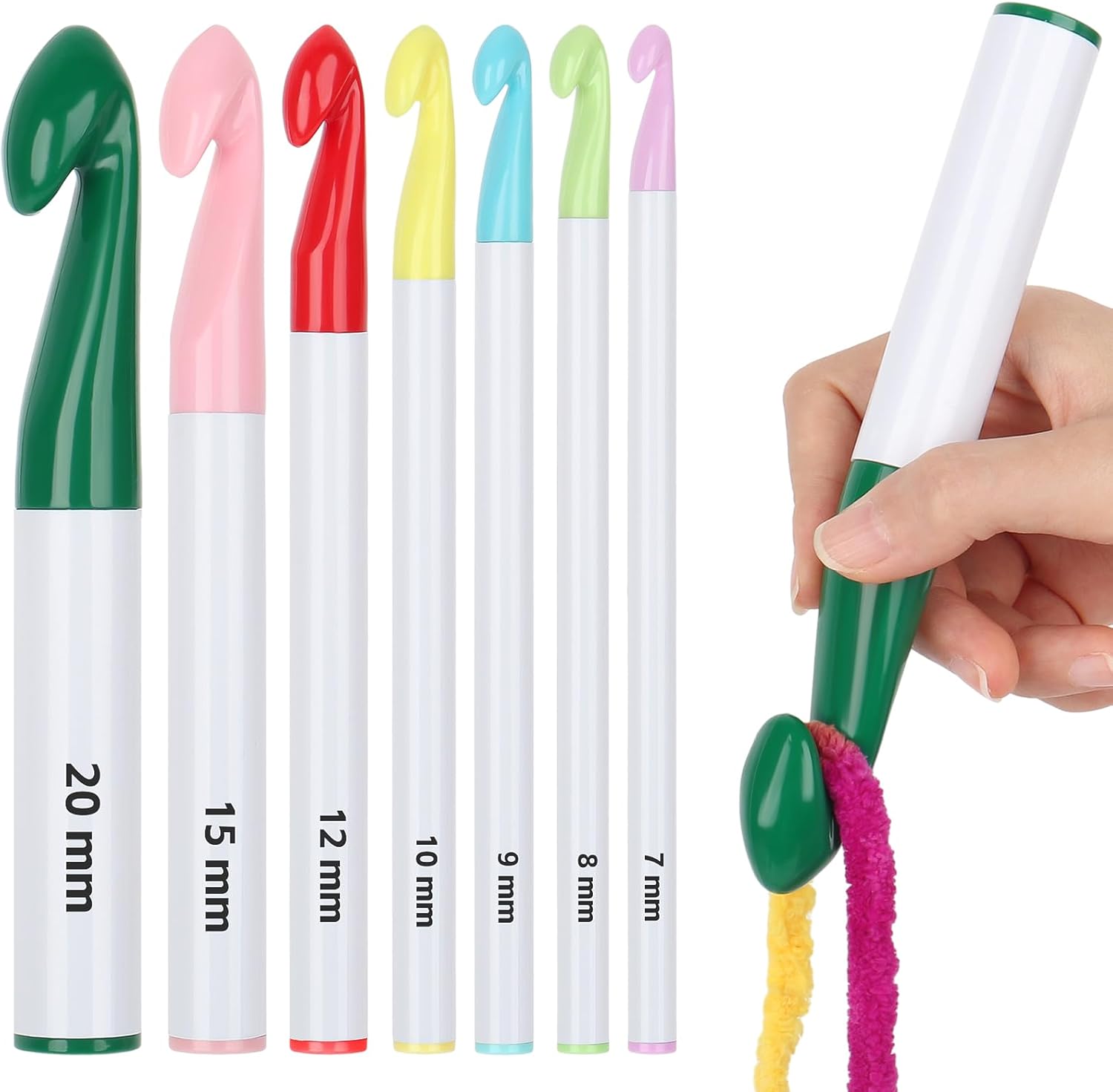 Coopay Kit Completo per Uncinetto con 7 Aghi Ergonomici - immagine 1