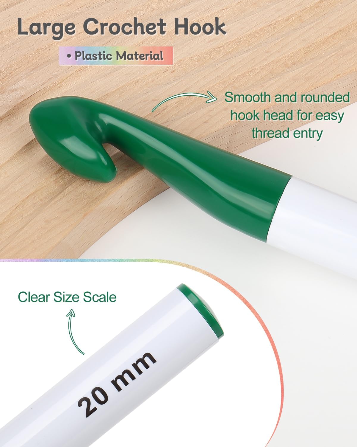 Coopay Kit Completo per Uncinetto con 7 Aghi Ergonomici - immagine 2