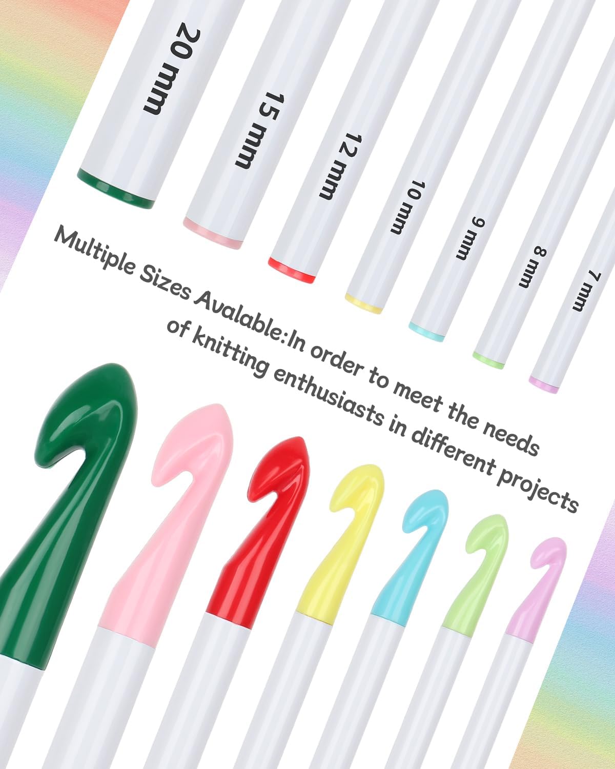 Coopay Kit Completo per Uncinetto con 7 Aghi Ergonomici - immagine 3