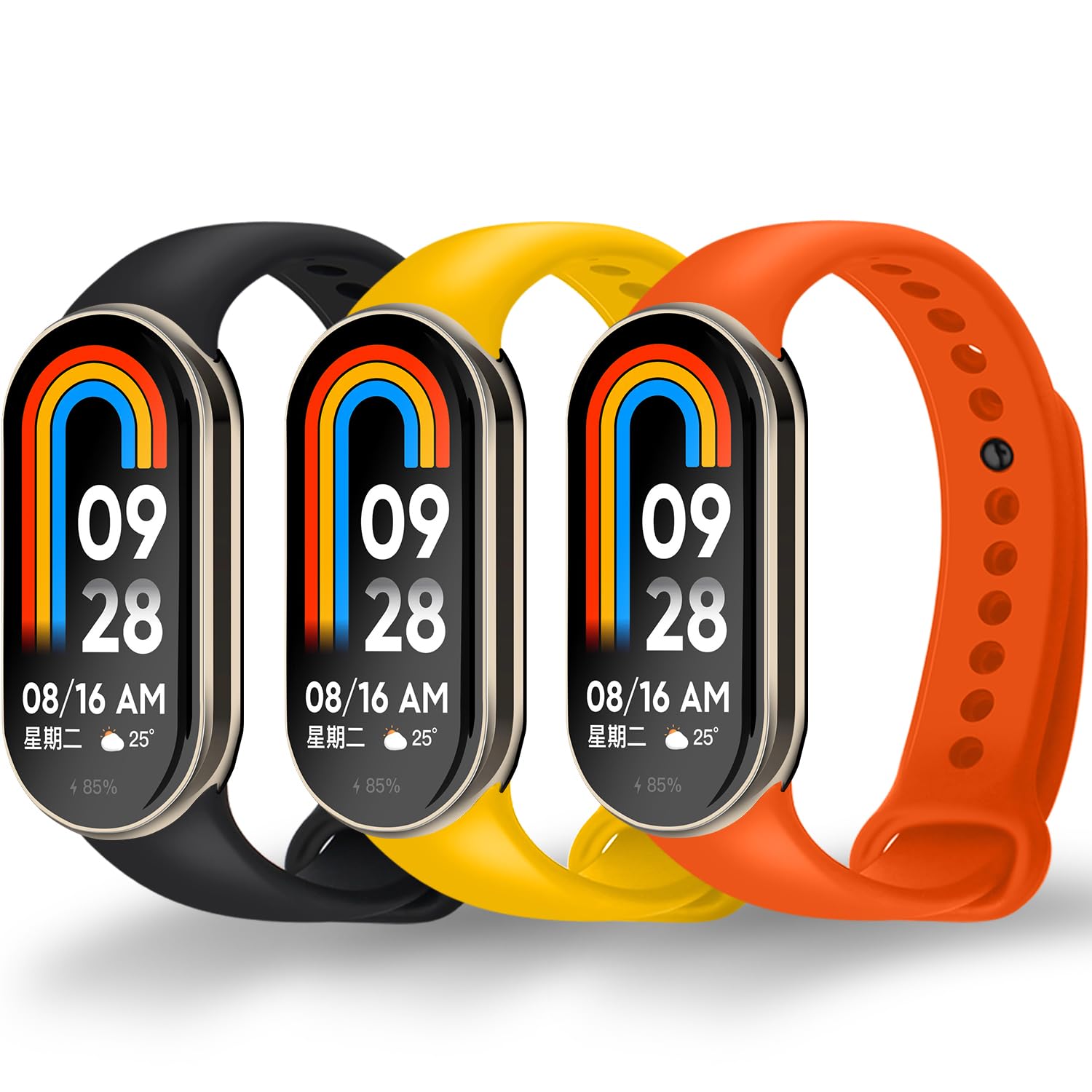 3PCS (Nero+Giallo+Arancione)