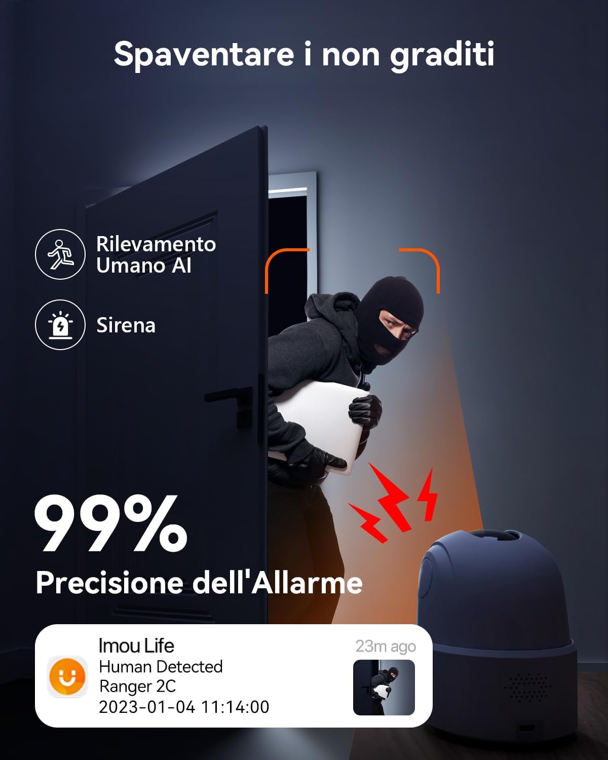 Imou 3MP Telecamera Wi-Fi Interno 2K - immagine 6