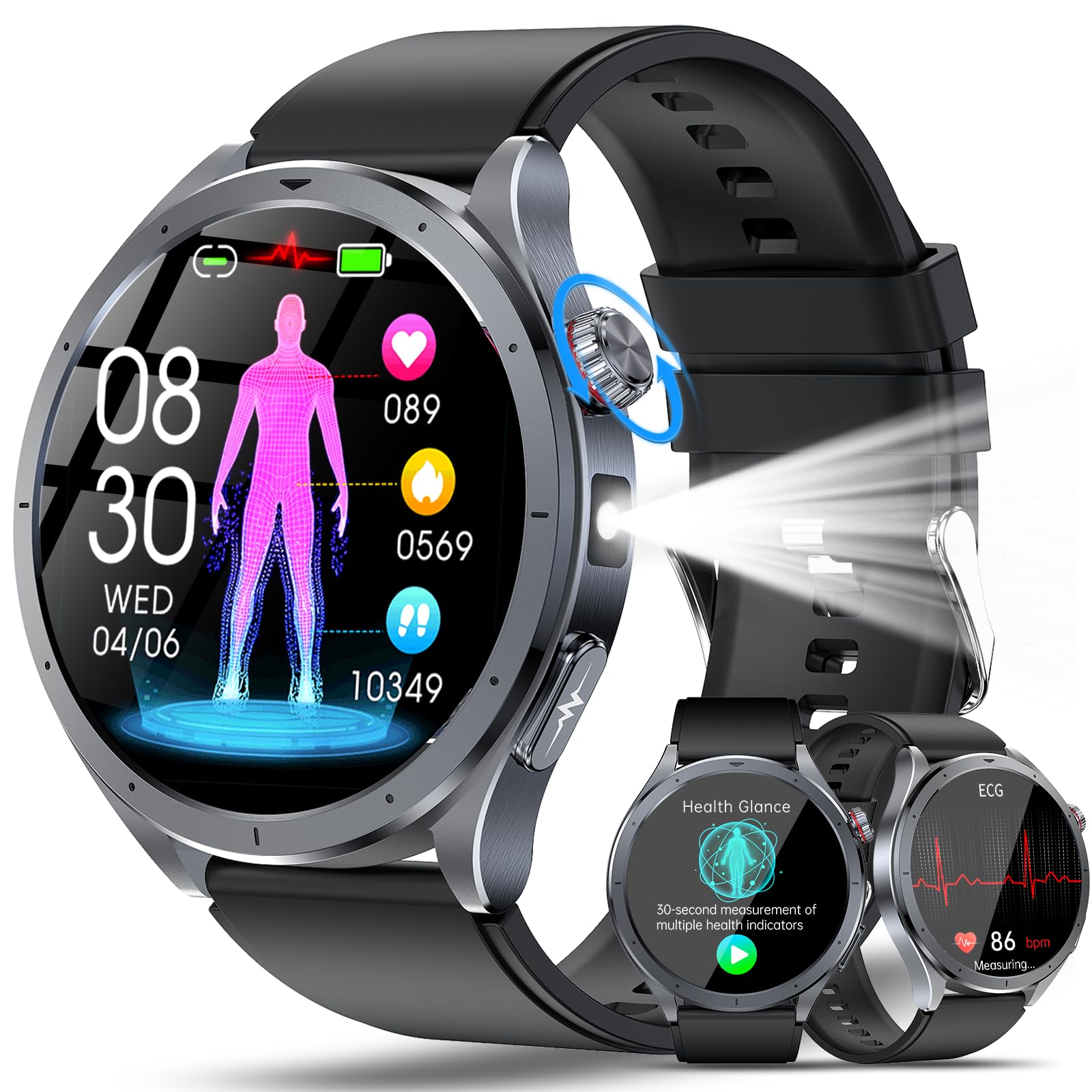 Yupeng Smart Watch AI ECG Sleep Monitor