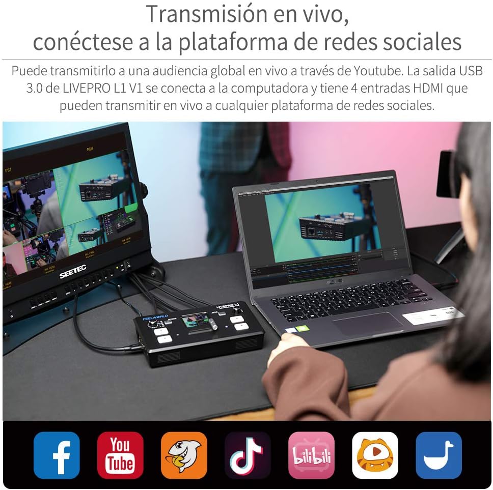 FEELWORLD LIVEPRO L1 V1 - Mixer Video Multiformato - immagine 2