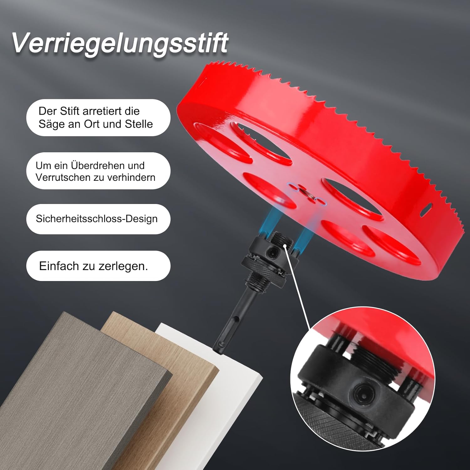 Sega a Tazza HSS 220 mm con Codolo SDS Plus - immagine 4