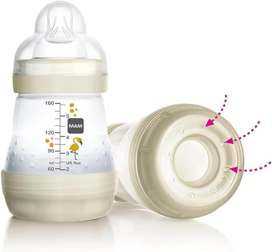 Mam Biberon Easy Start Anticoliche 320ml, Azzurro - immagine 5