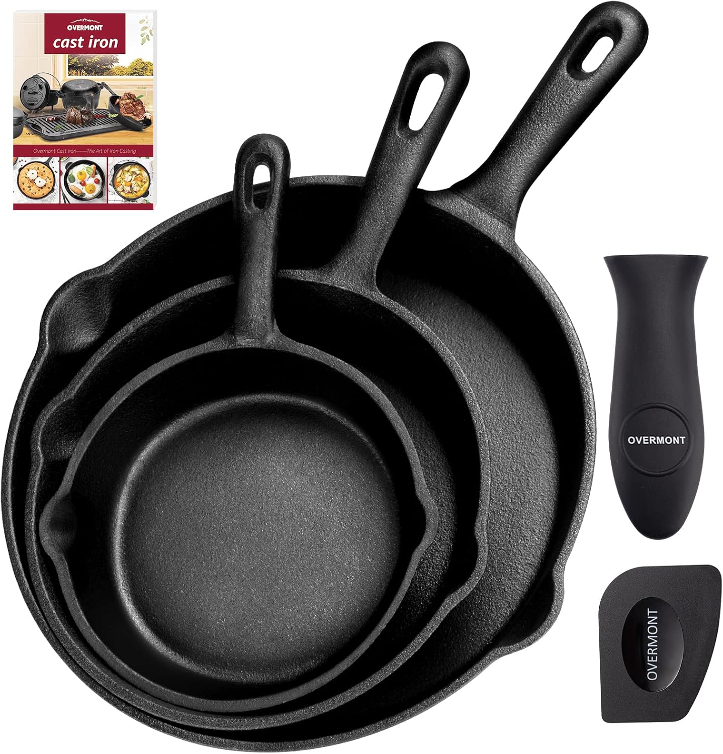 Overmont Padella in Ghisa Pre-stagionato, Rotonda