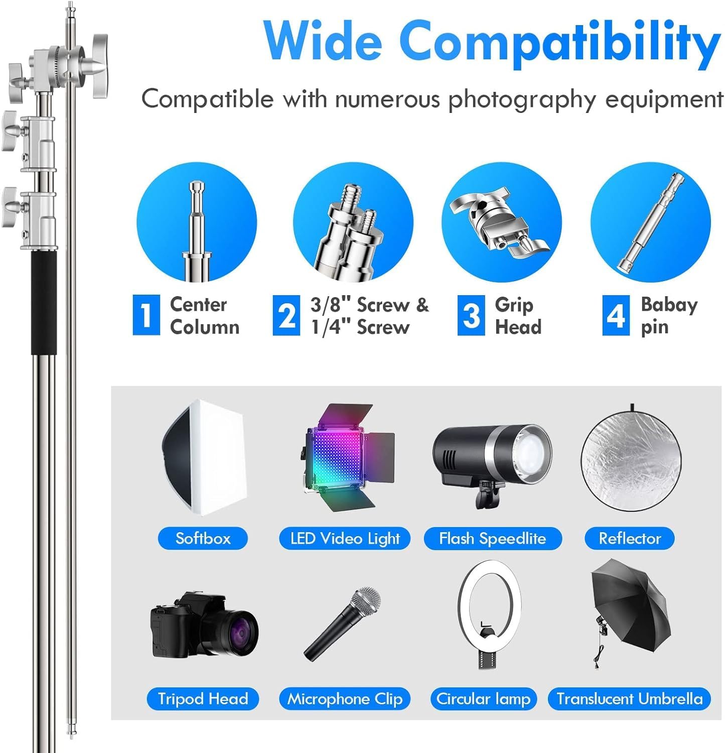Emart C Stand in Acciaio Inossidabile 300cm - immagine 5