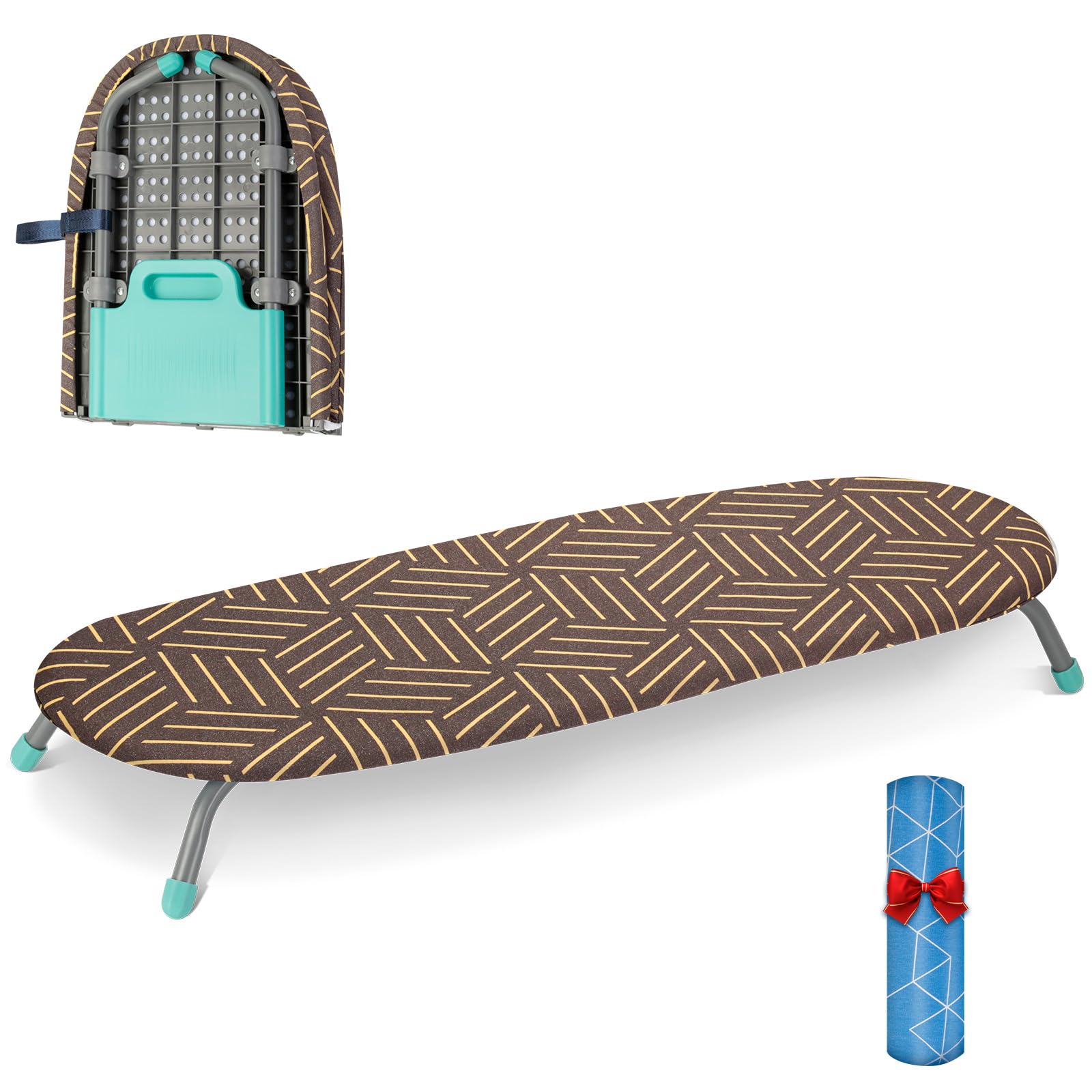 Aiqinu Asse da Stiro Piccolo Portatile con Supporto