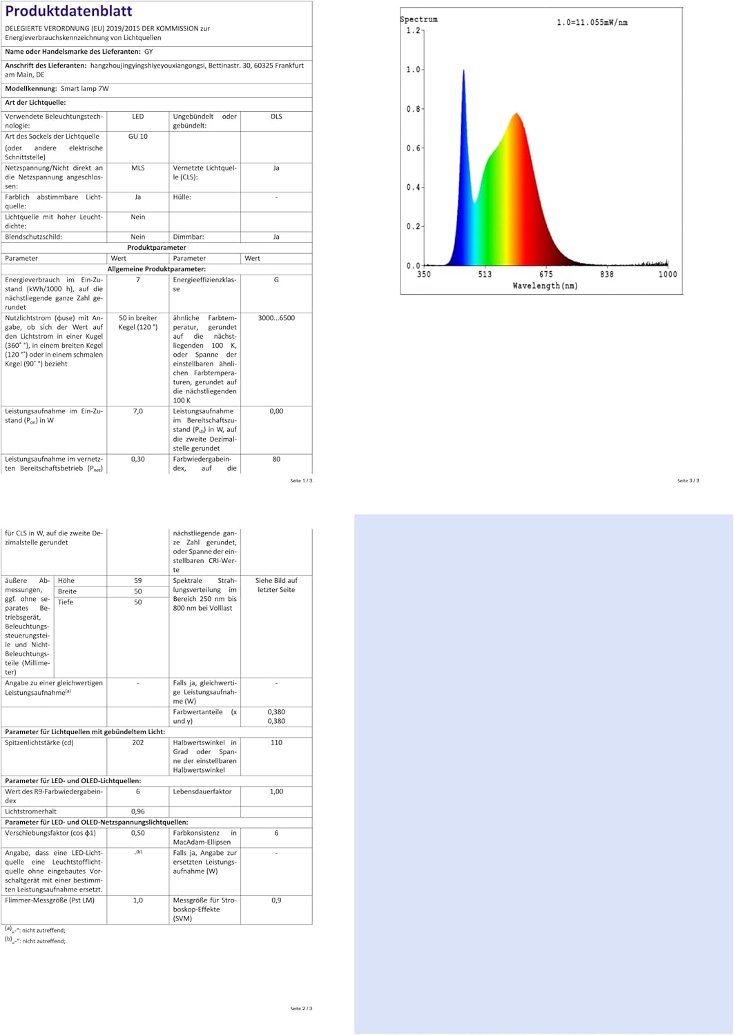 Gy Lampadina Smart LED GU10 WiFi 7W 500LM - immagine 10