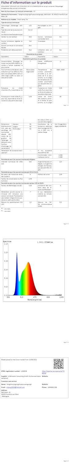Gy Lampadina Smart LED GU10 WiFi 7W 500LM - immagine 12