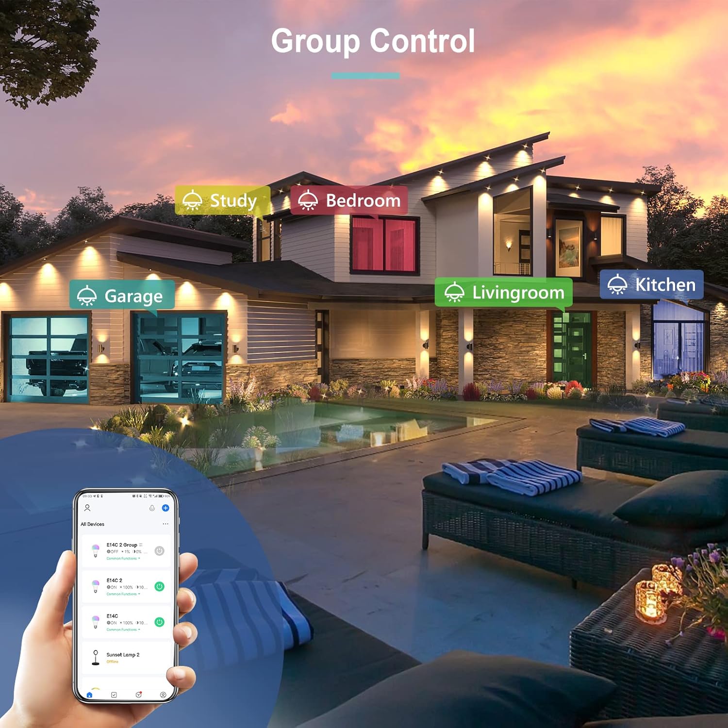 Gy Lampadina Smart LED GU10 WiFi 7W 500LM - immagine 7