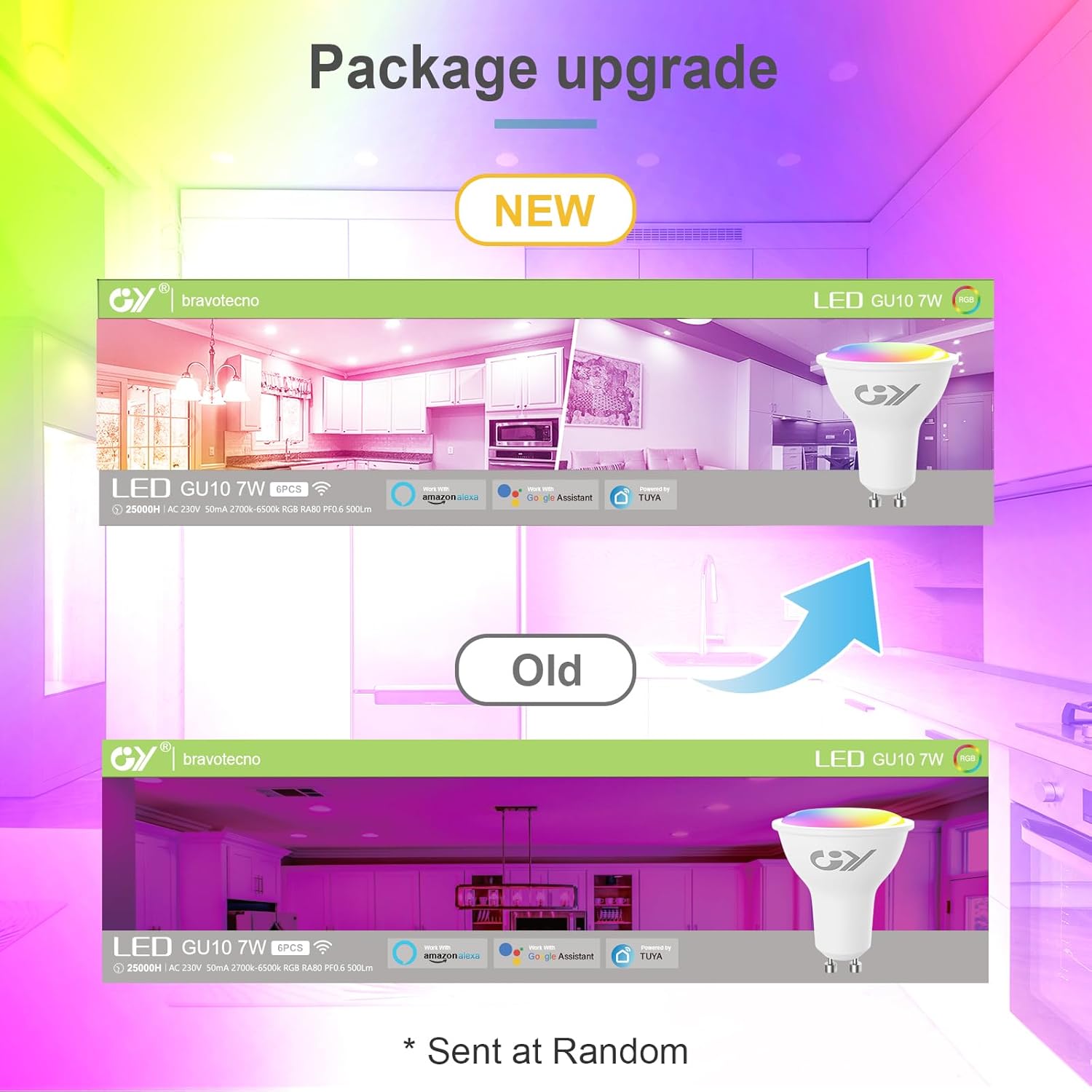 Gy Lampadina Smart LED GU10 WiFi 7W 500LM - immagine 8