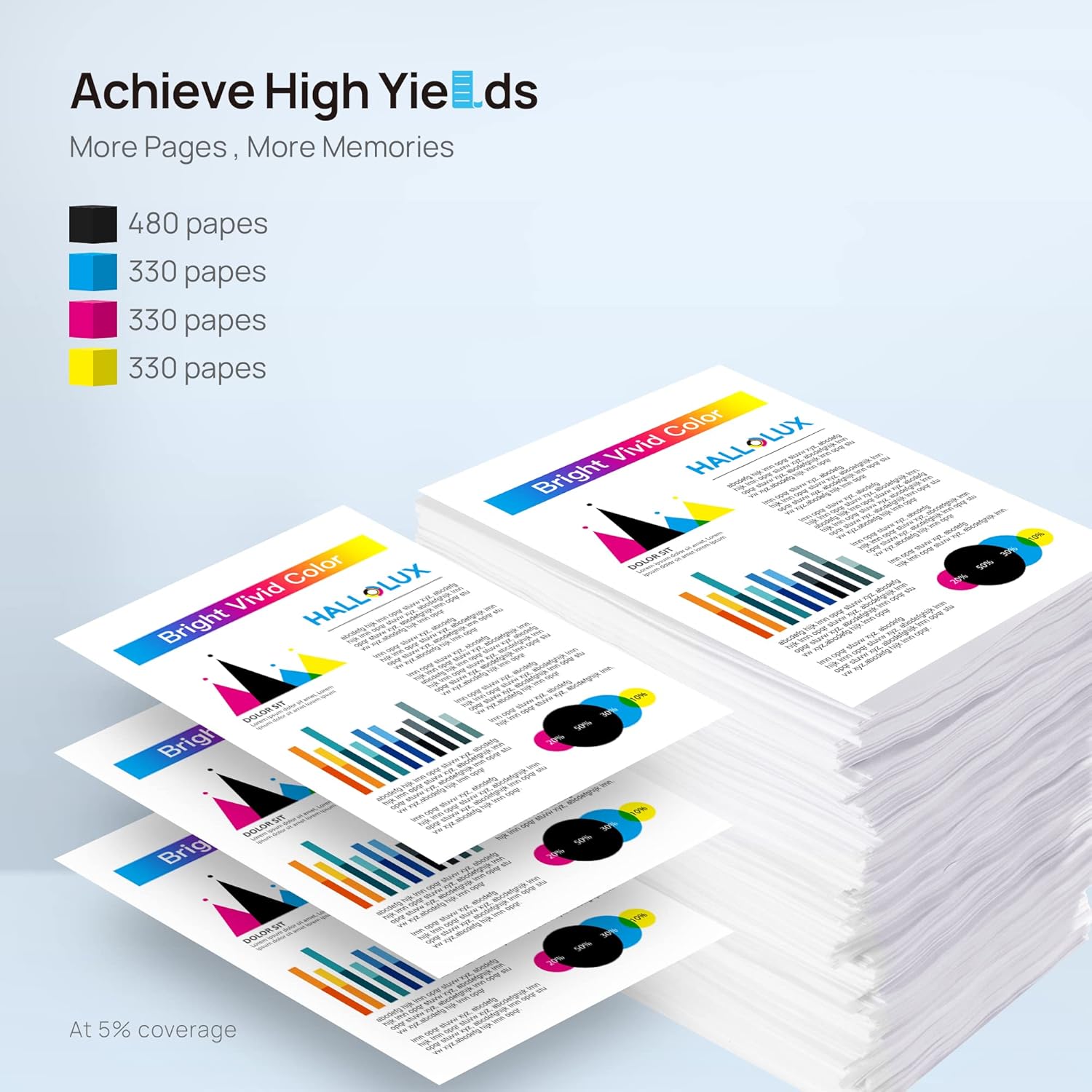 Hallolux 301XL Cartucce Sostituzione per HP (2-Pack) - immagine 5