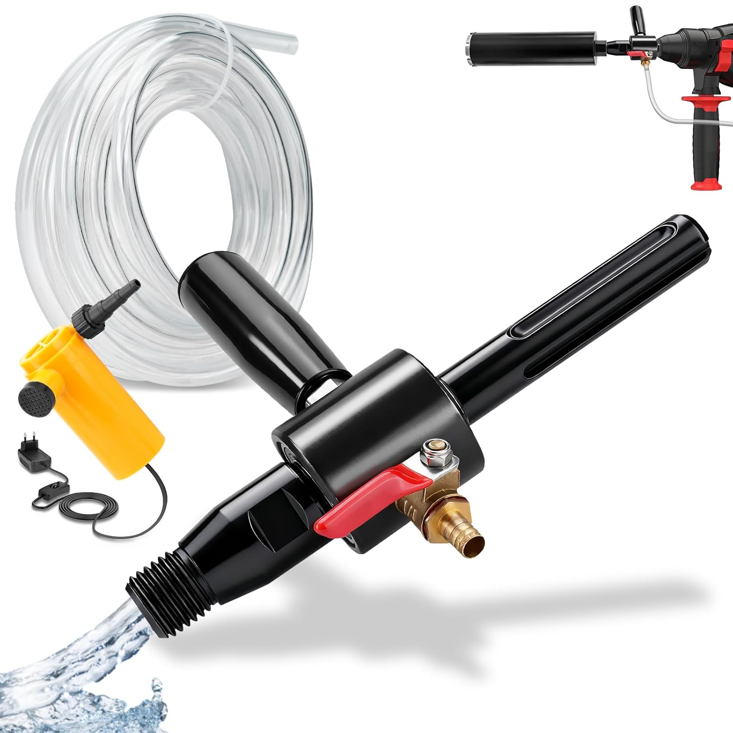 Adattatore M22 a SDS Max con Lavaggio Acqua e Pompa - immagine 1