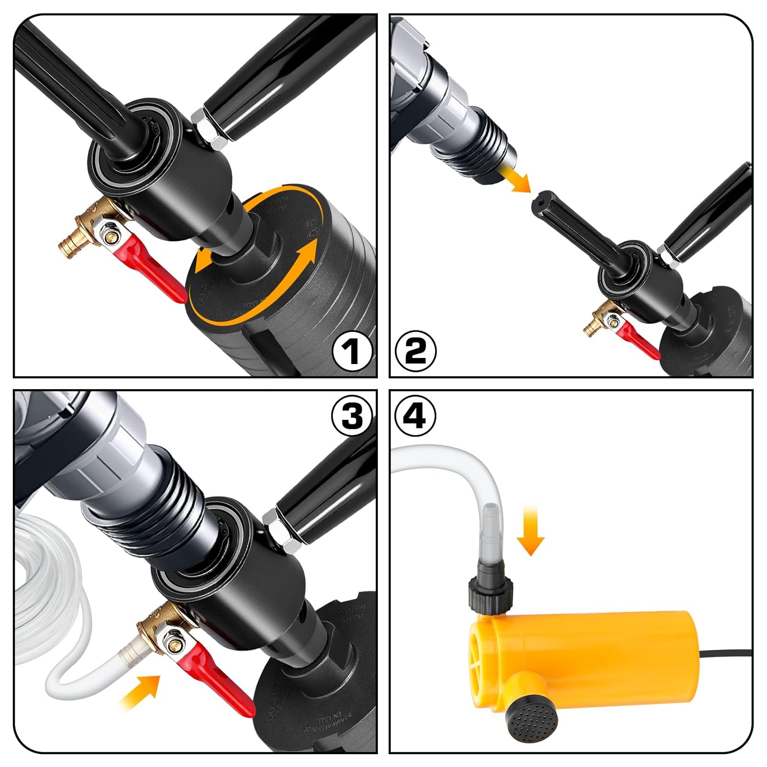 Adattatore M22 a SDS Max con Lavaggio Acqua e Pompa - immagine 7