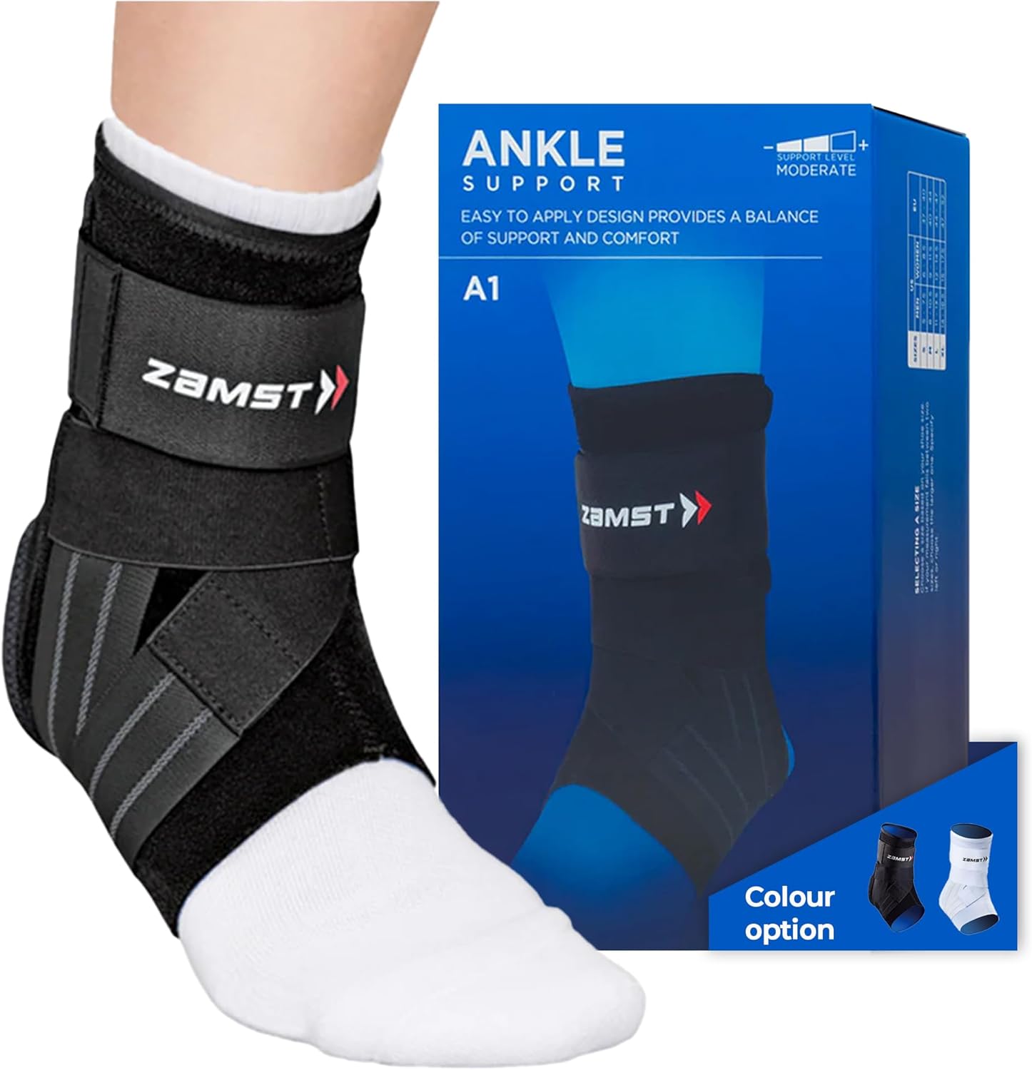 Zamst A1 Ankle - Cavigliera Regolabile Destra, M - immagine 1