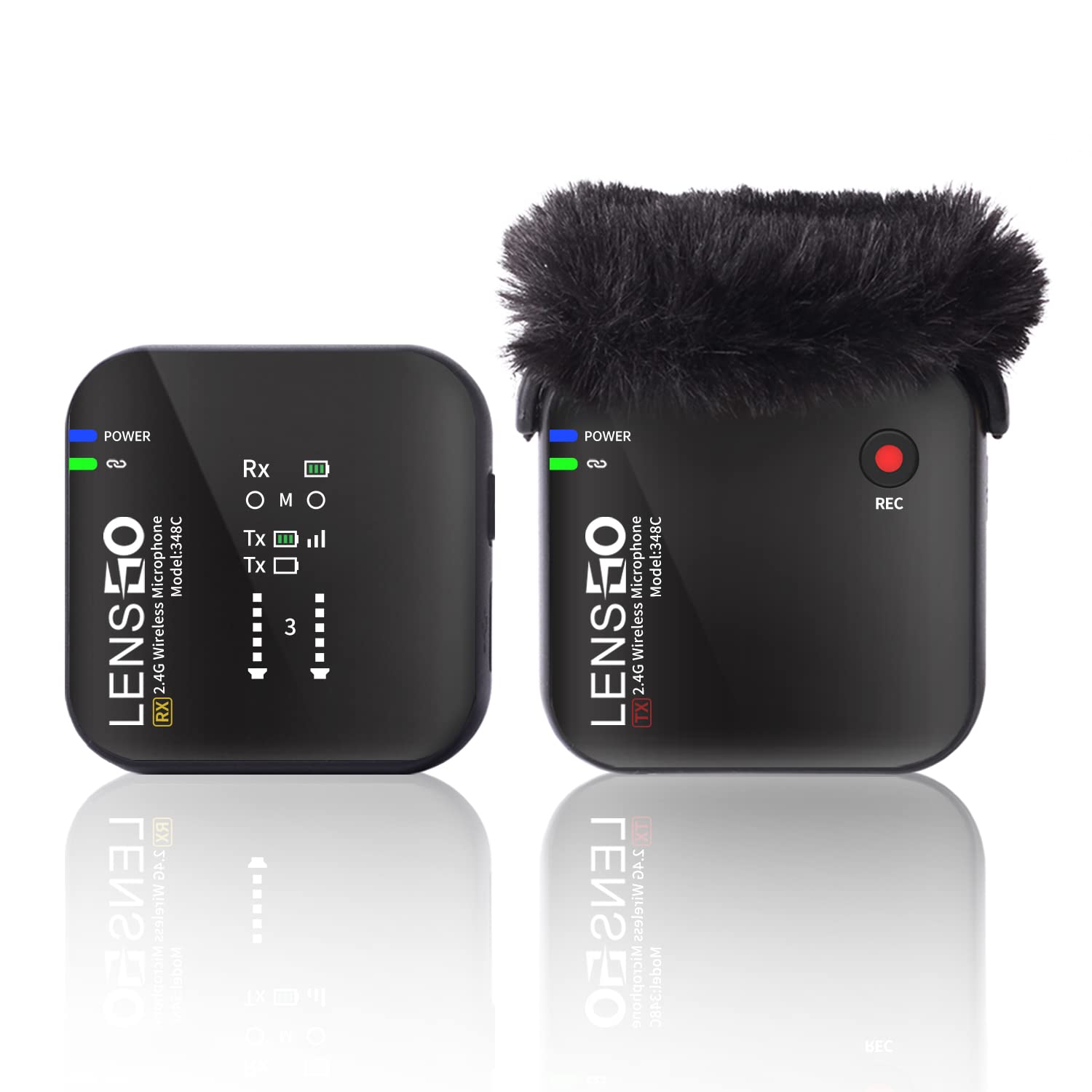 Lensgo 348C 2.4G Microfono Lavalier Wireless