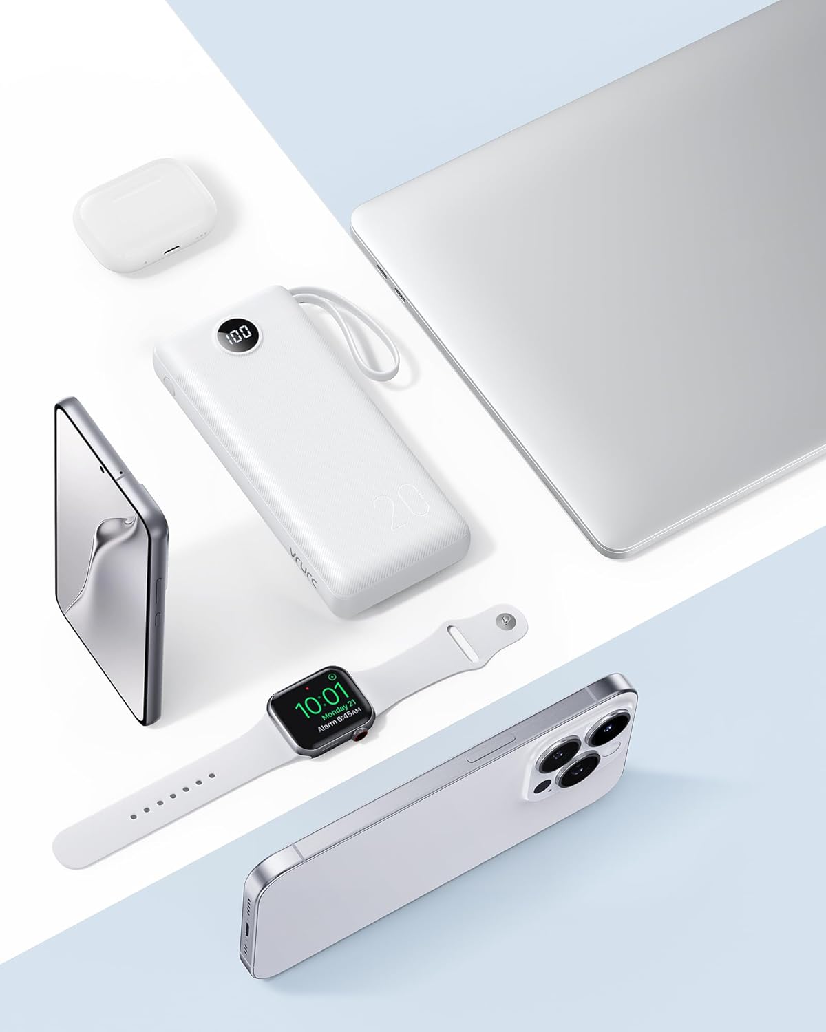 Vrurc Power Bank 20000mAh PD 22.5W con 4 Cavi Integrati - immagine 7