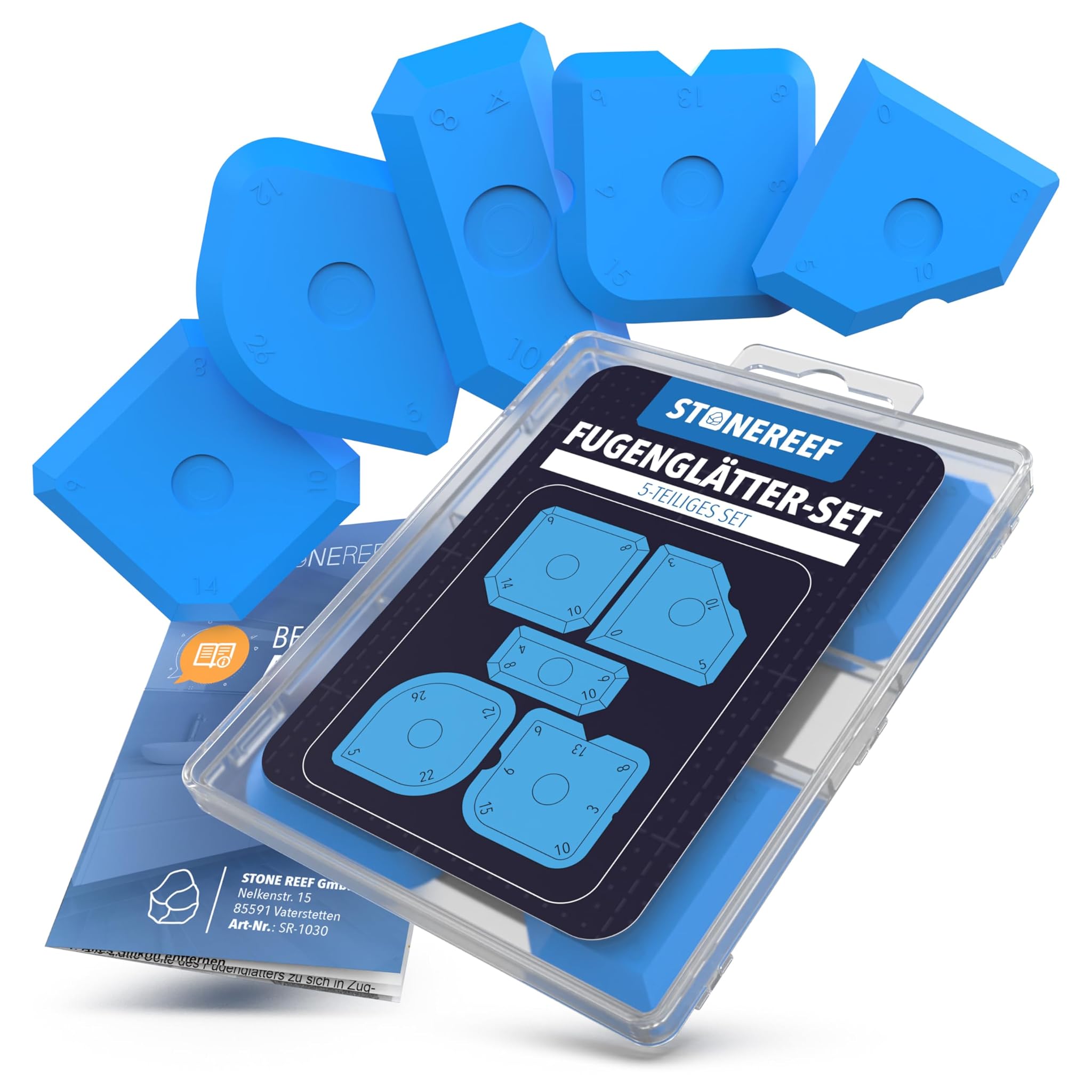 Set 5 in 1 Rimuovi Silicone e Lisciatore Fughe