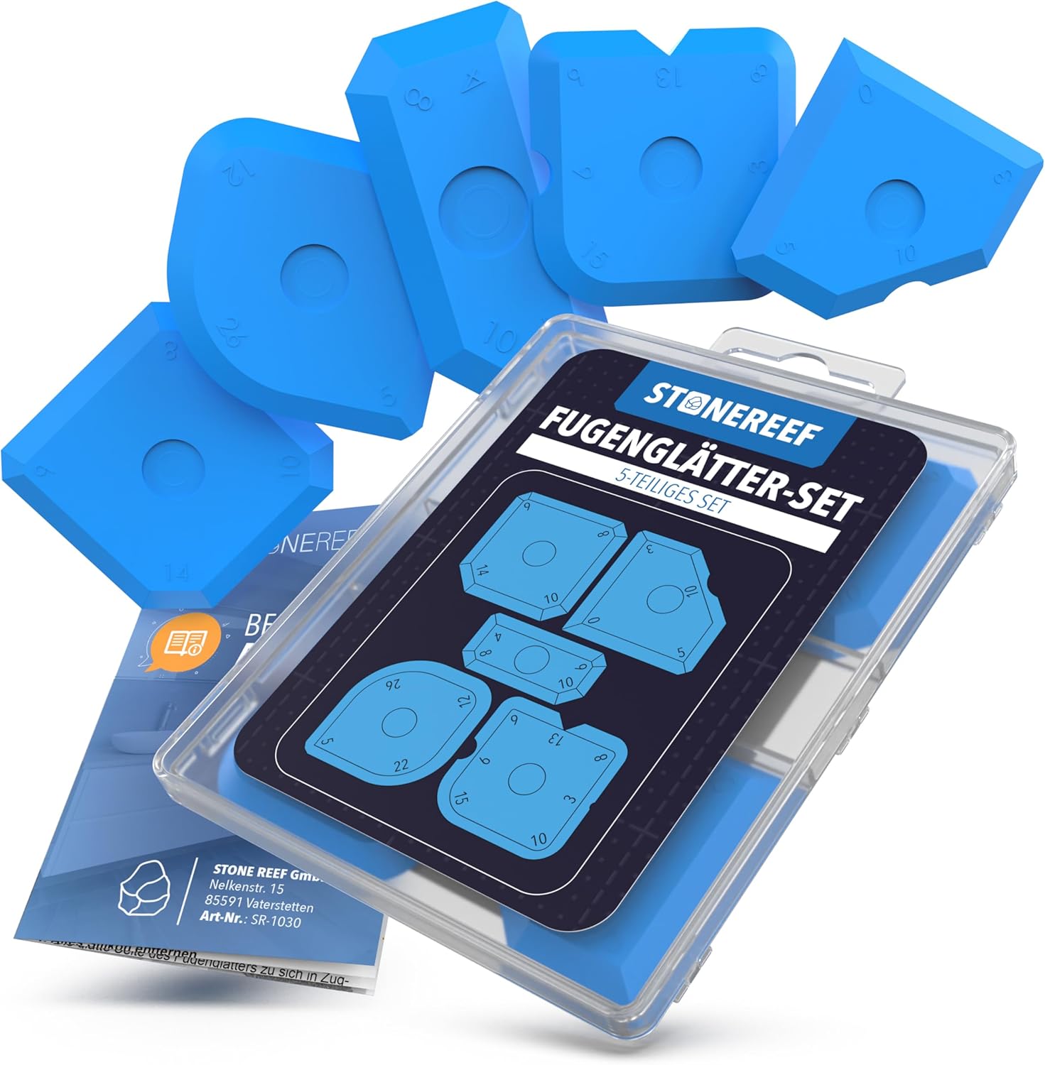 Set 5 in 1 Rimuovi Silicone e Lisciatore Fughe - immagine 1