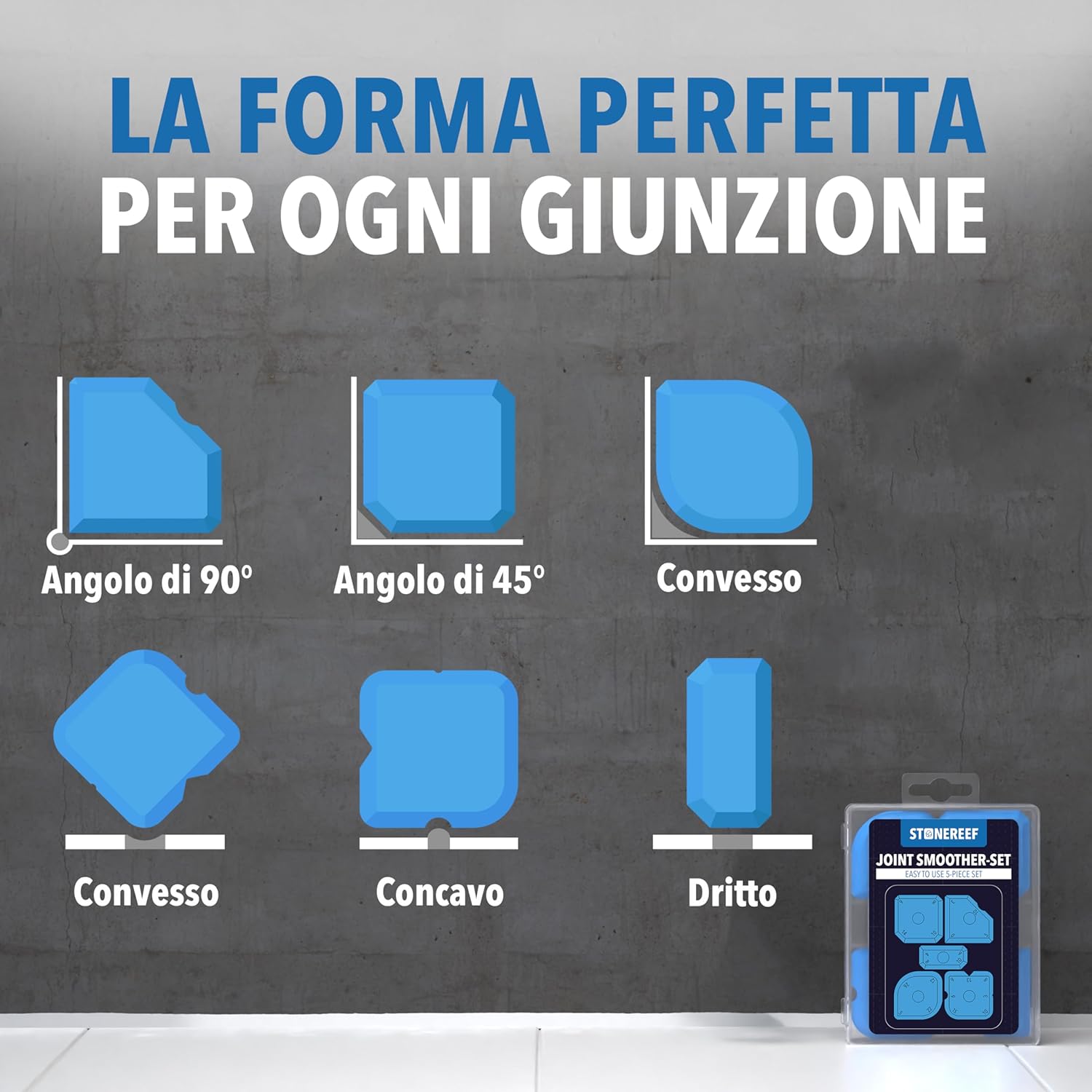 Set 5 in 1 Rimuovi Silicone e Lisciatore Fughe - immagine 2