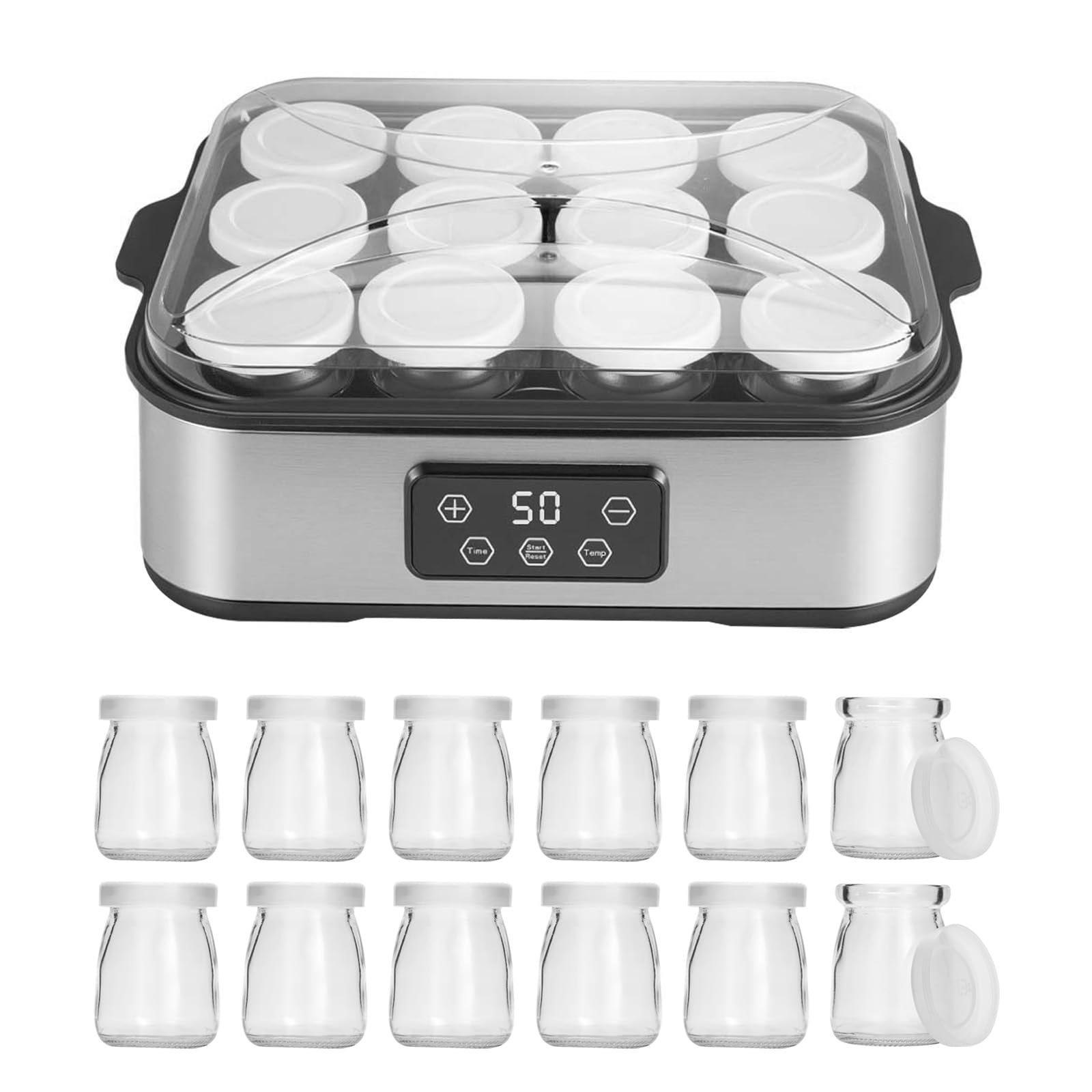 Yogurtiera Elettrica Digitale 2200 ml in Acciaio Inox