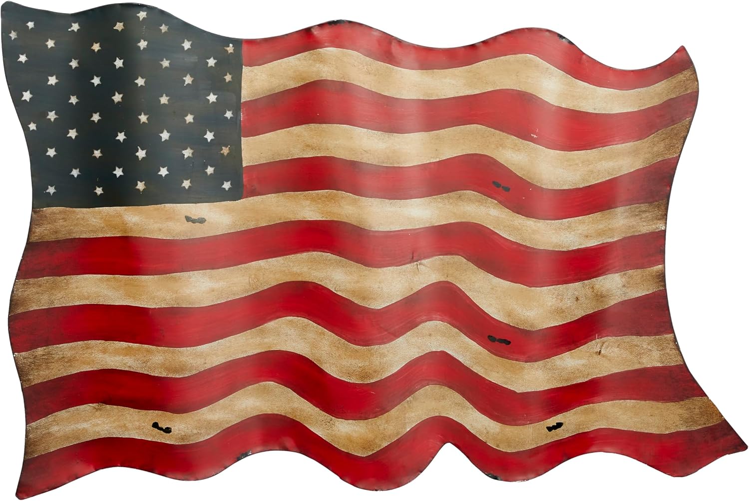 Deco 79 13970 Bandiera in metallo Decorazione da parete, 104,1 x 53,3 cm - immagine 1