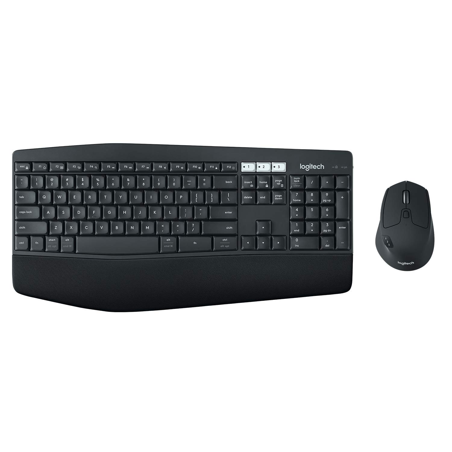 Logitech MK850 Kit Tastiera e Mouse Wireless, Nero
