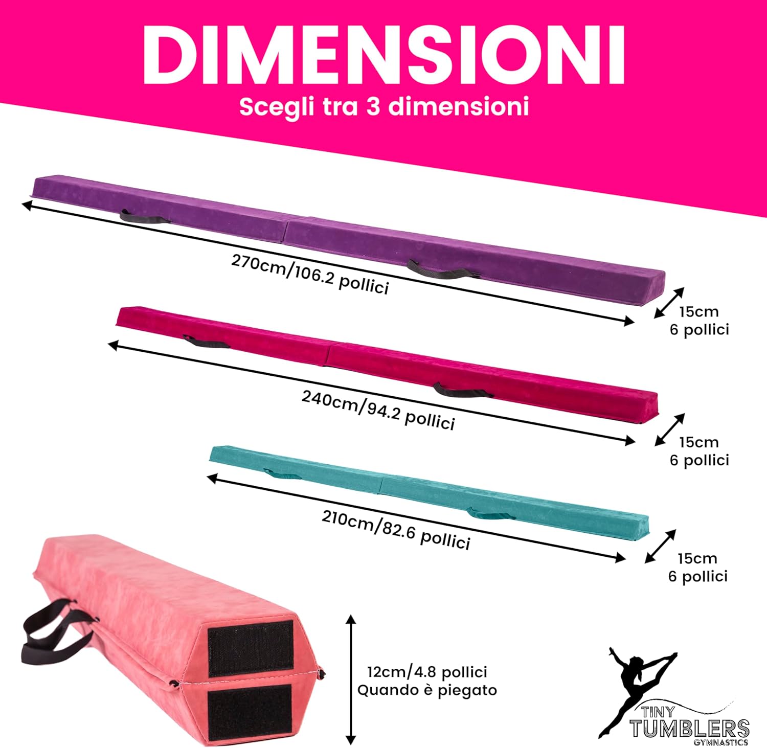 Trave Ginnastica Artistica per Casa 210/240/270 cm - immagine 6