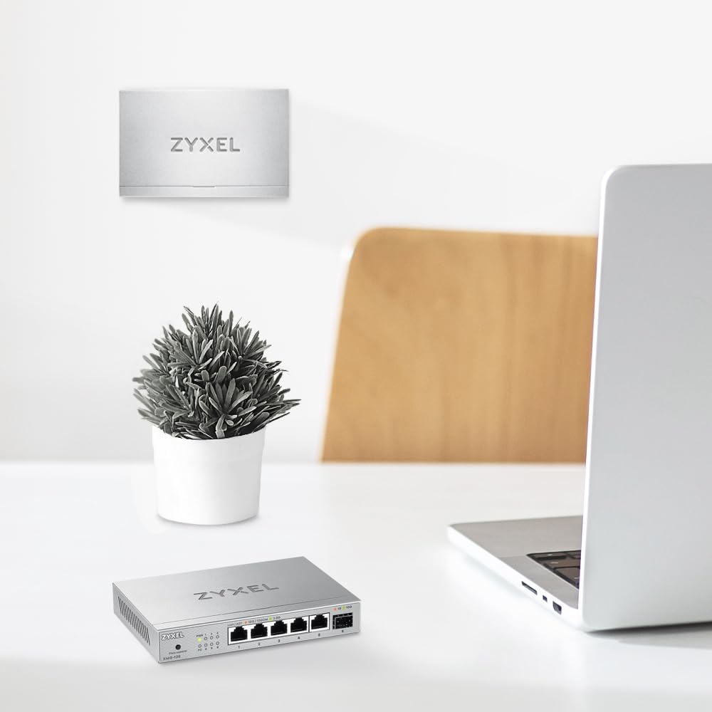 Zyxel XMG-105 5 Ports 2,5G + 1 SFP+ MultiGig unmanaged Desktop Switch - immagine 5