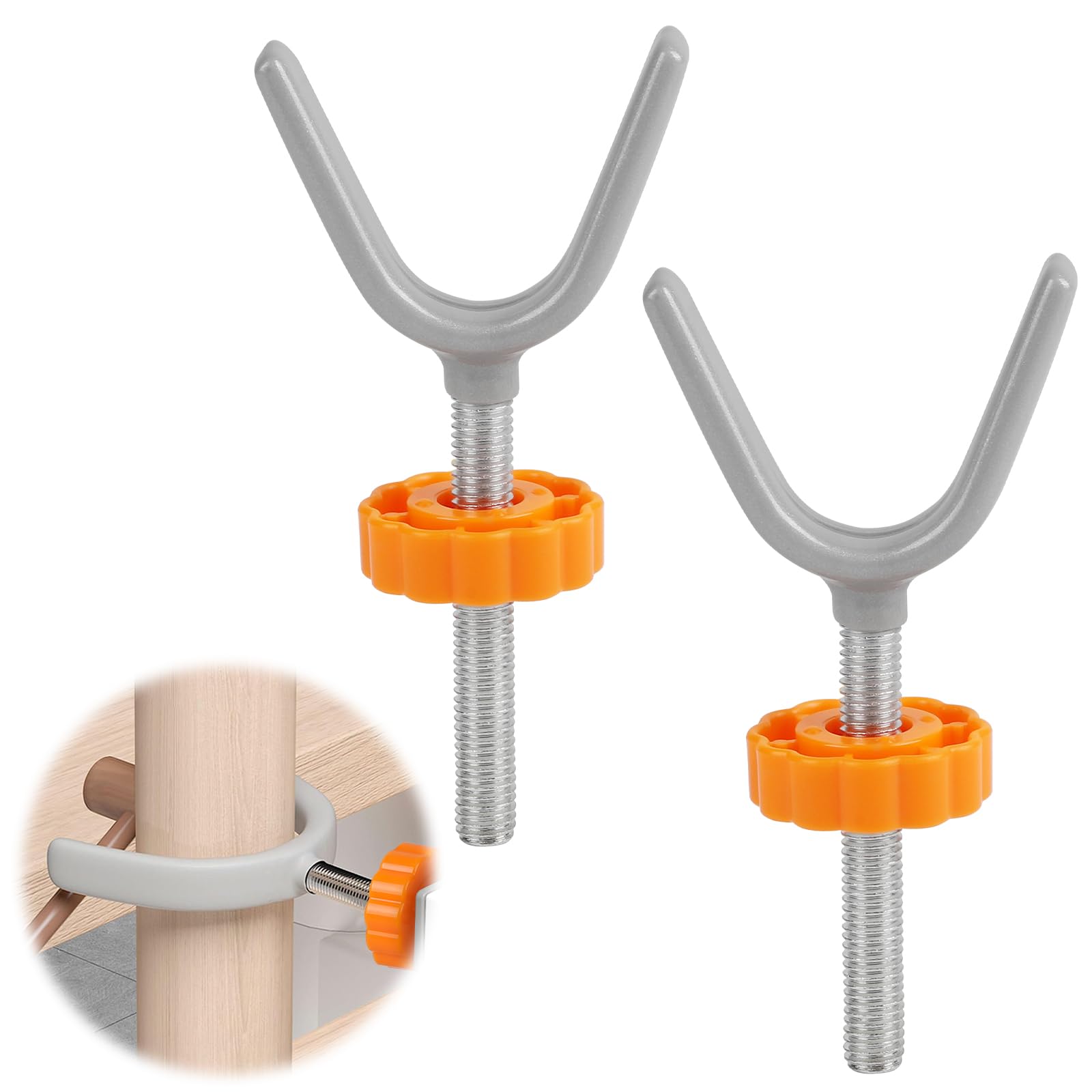 Aste Filettate per Mandrino Forma di Y, 2 pezzi Bulloni Del Cancello Del Bambino per cancelli di sicurezza e guardrail per scale
