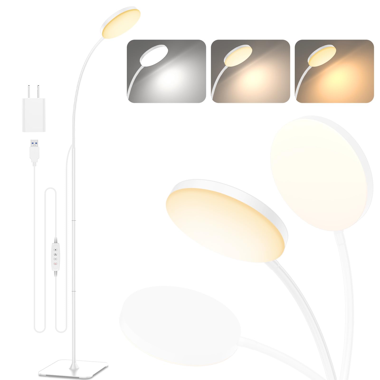 Mojimdo 160LED Lampada da Terra Sottile