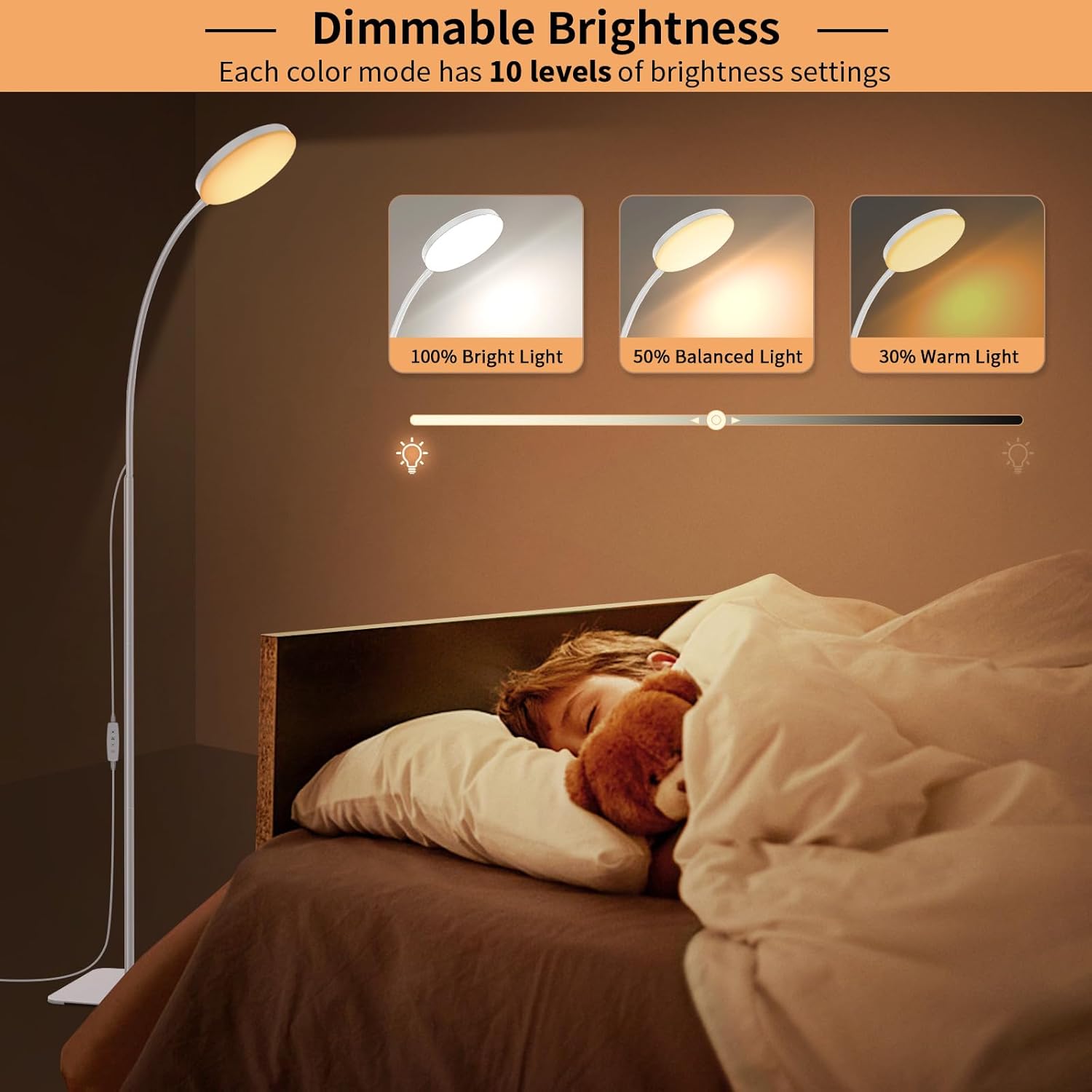 Mojimdo 160LED Lampada da Terra Sottile - immagine 4