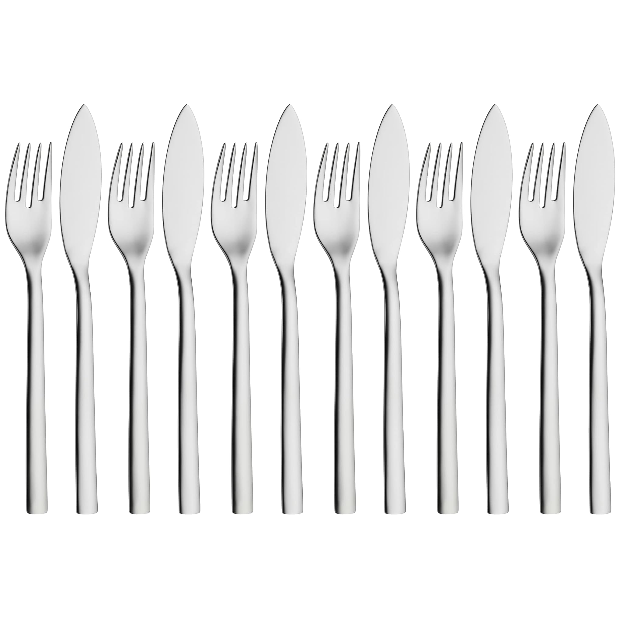 WMF 1291506046 Nuova - Set di Posate da Pesce, 12 Pezzi