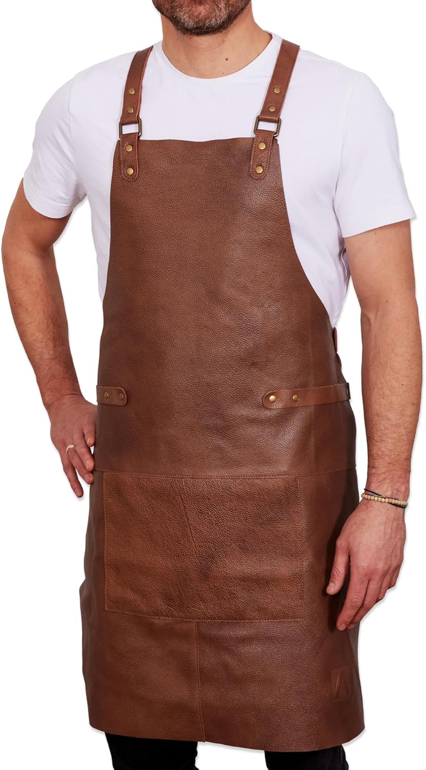 REDSALT® Grembiule in Pelle Bovina 84x62cm - immagine 1