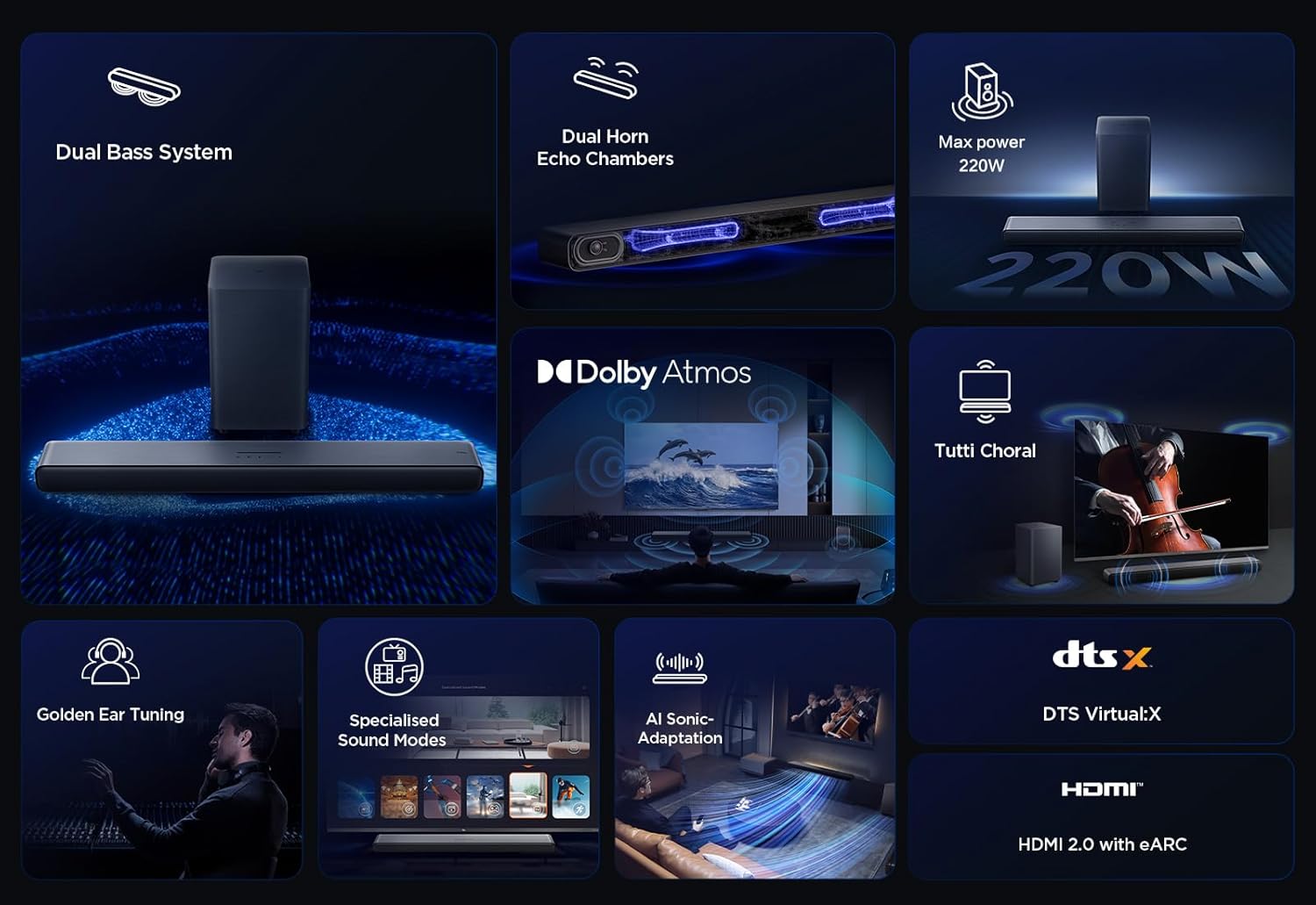 TCL Sound Bar S55H Nero 40W - immagine 4