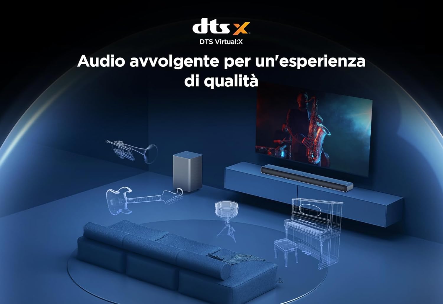 TCL Sound Bar S55H Nero 40W - immagine 6