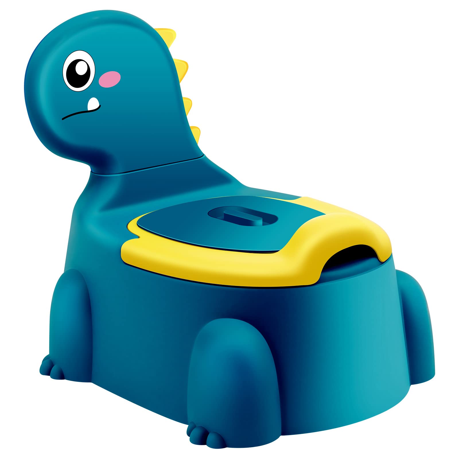 Vasino Per Bambini Portatile a Dinosauri, Blu