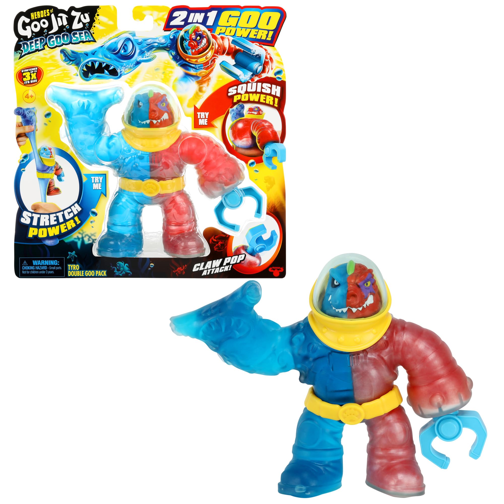 Heroes of Goo Jit Zu Deep GOO Sea - Figura Tyro 16,5cm