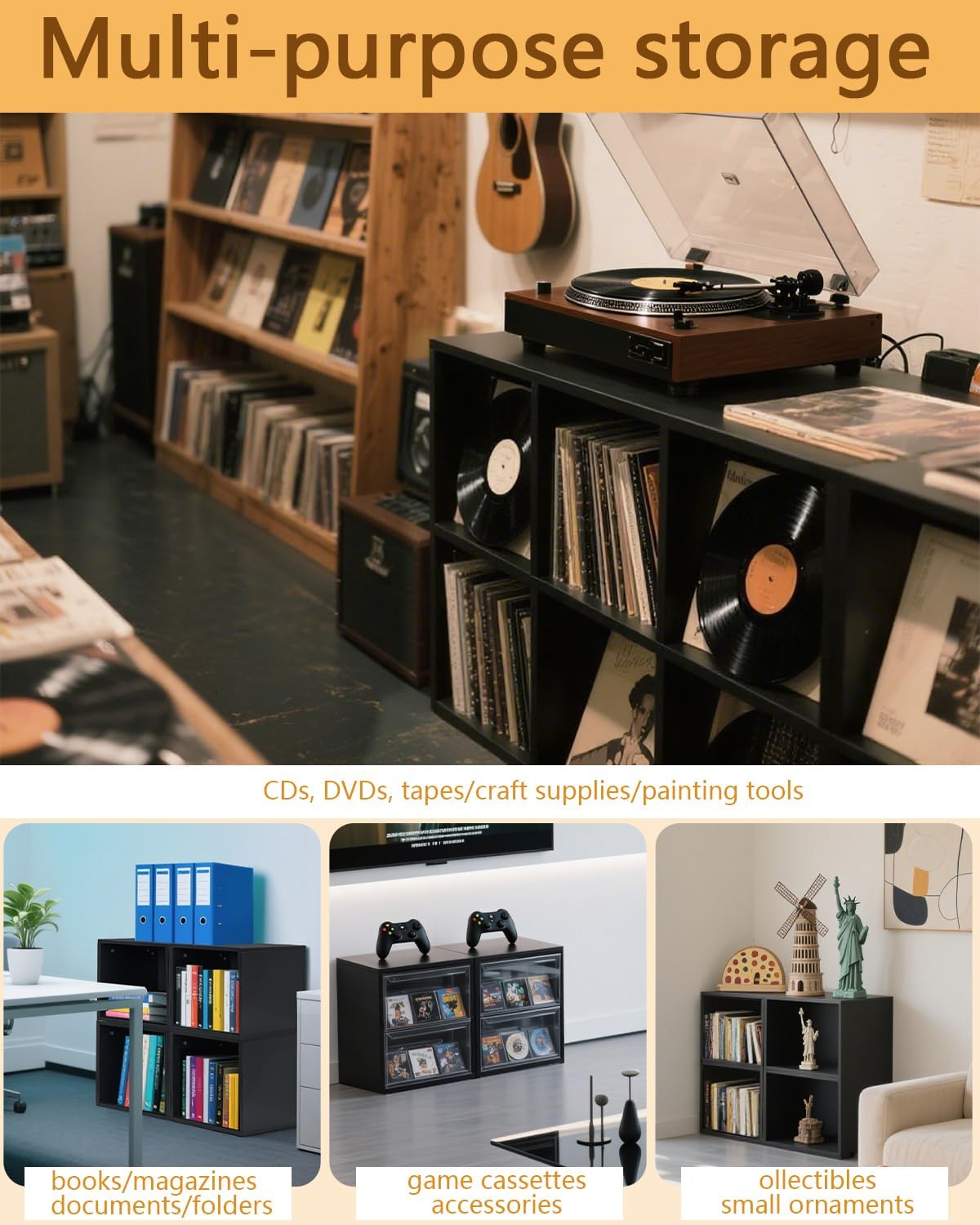 Record Box Nero per 110 Pezzi - immagine 3